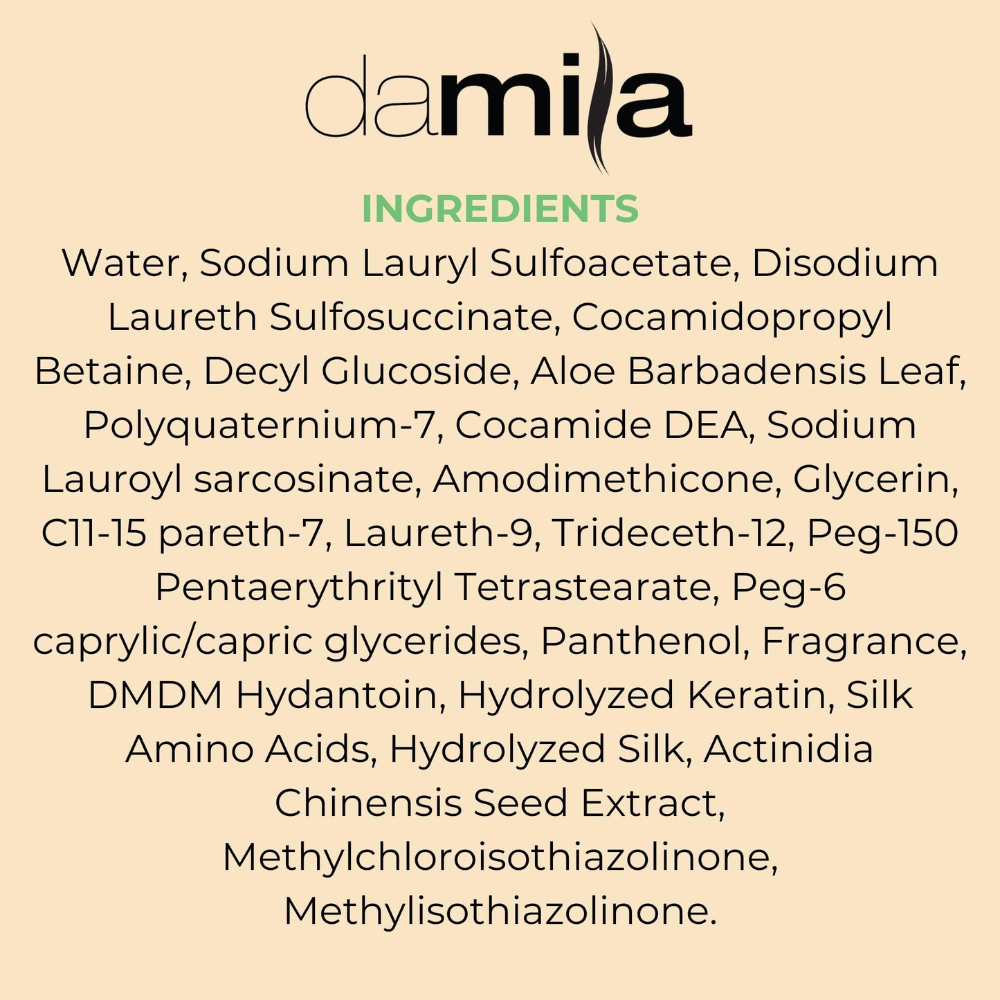 Damila Salt & Sulfate Free Shampoo & Conditioner for Keratin and Color Treated Hair - Professional Keratin Value Pack for Damaged, Frizzy, Curly, Dry & Thin Hair - Shampoo Sin Sal - 33.8 Fl Oz