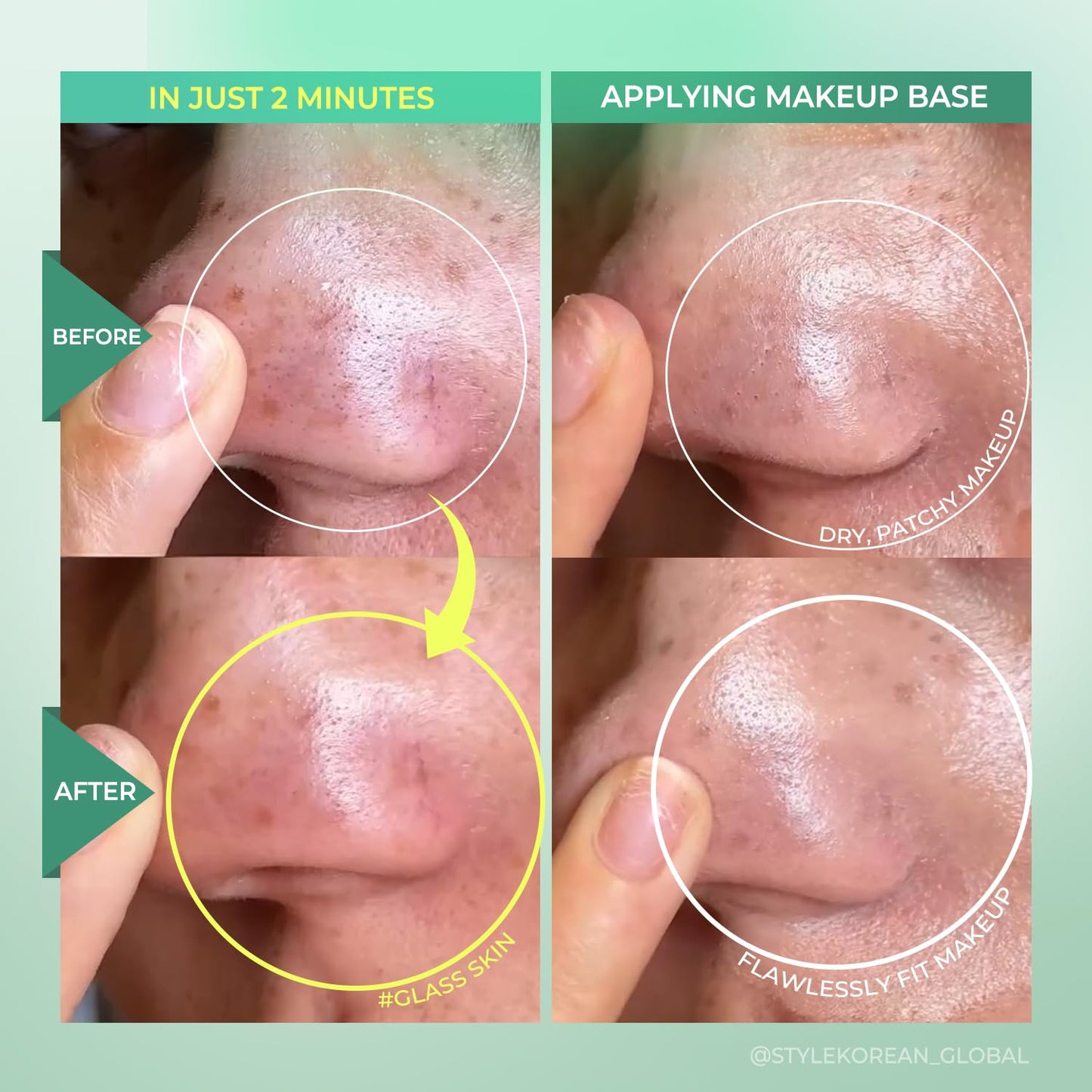MOTHER MADE Exfoliating Vegan Facial Peeling Solution with Green Tea, Vitamin E, Hyaluronic Acid (Pack of 2) | Gentle Natural Face & Full Body Scrub Exfoliator, Cleansing, Peeling, Korean Skincare