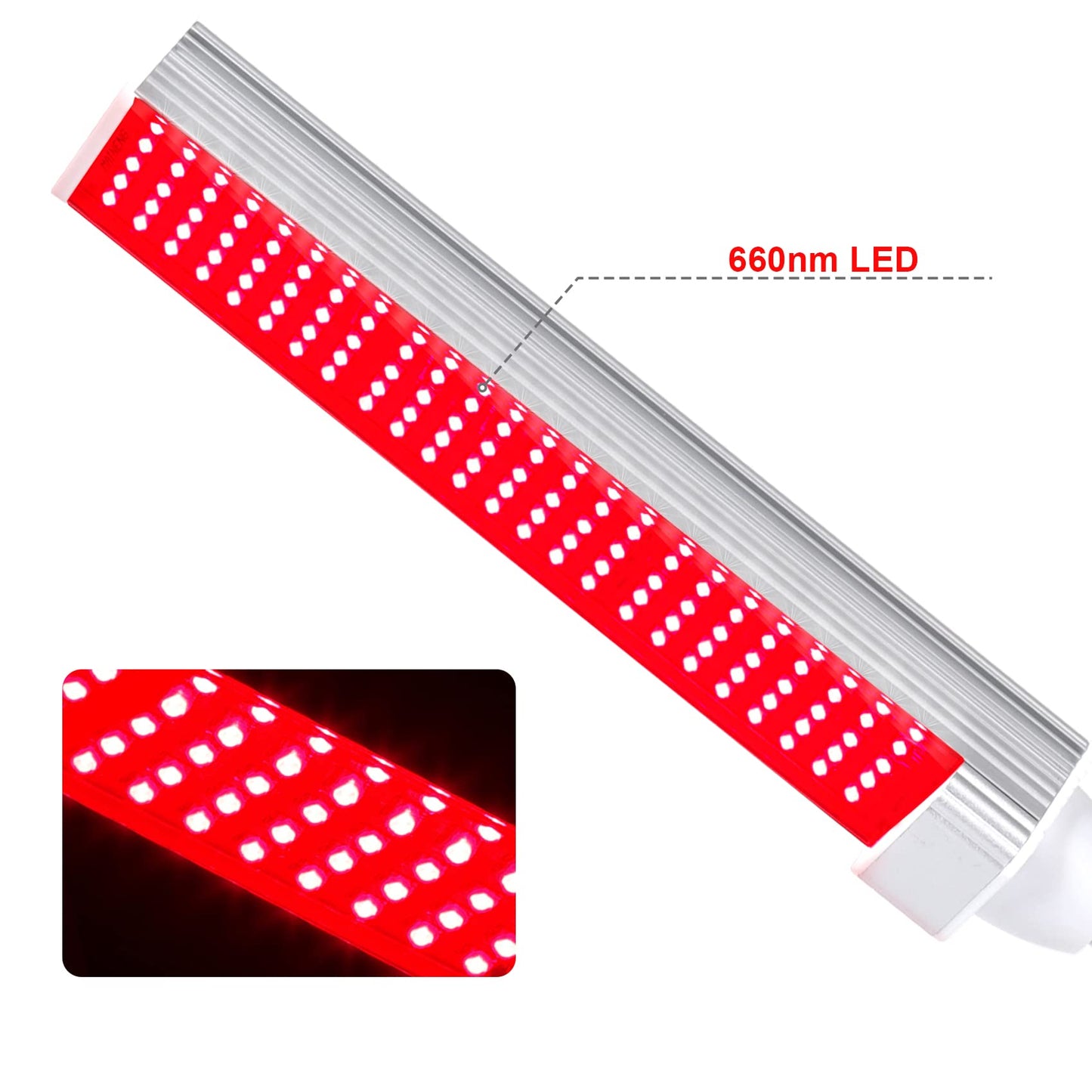 MAINENG Red Light Therapy Lamp with Timer, 660nm LED - M7666