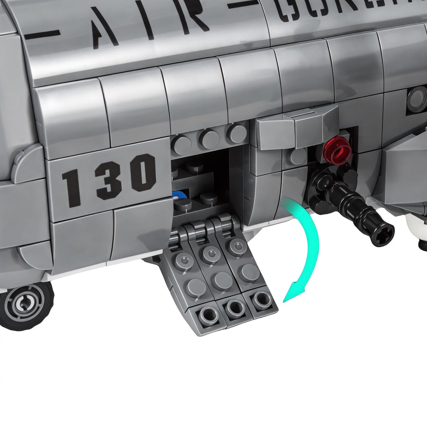 General Jim's AC-130 Hercules Gunship Building Block Set – 1,713 Pieces – Detailed Ground-Attack Aircraft Model Bricks Set - Compatible with Major Brands