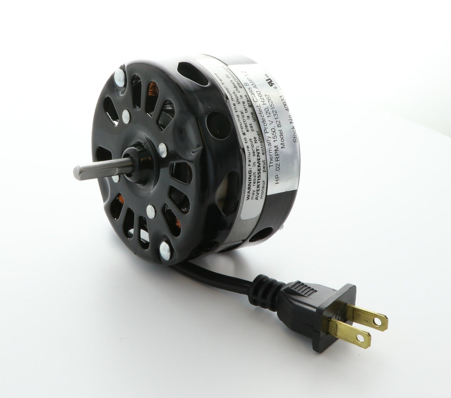 PACKARD 3.3 Inch Diameter Vent Fan Motor Direct Replacement For Nutone / Broan