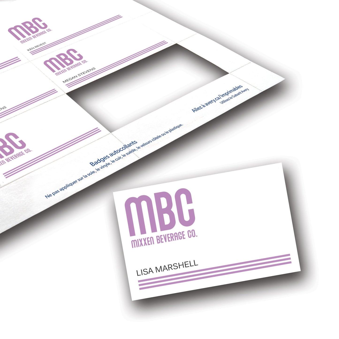 Avery Customizable Name Badge Inserts, 3" x 4", White, 2 Packs of 300, 600 Printable Name Tag Inserts Total (35392)