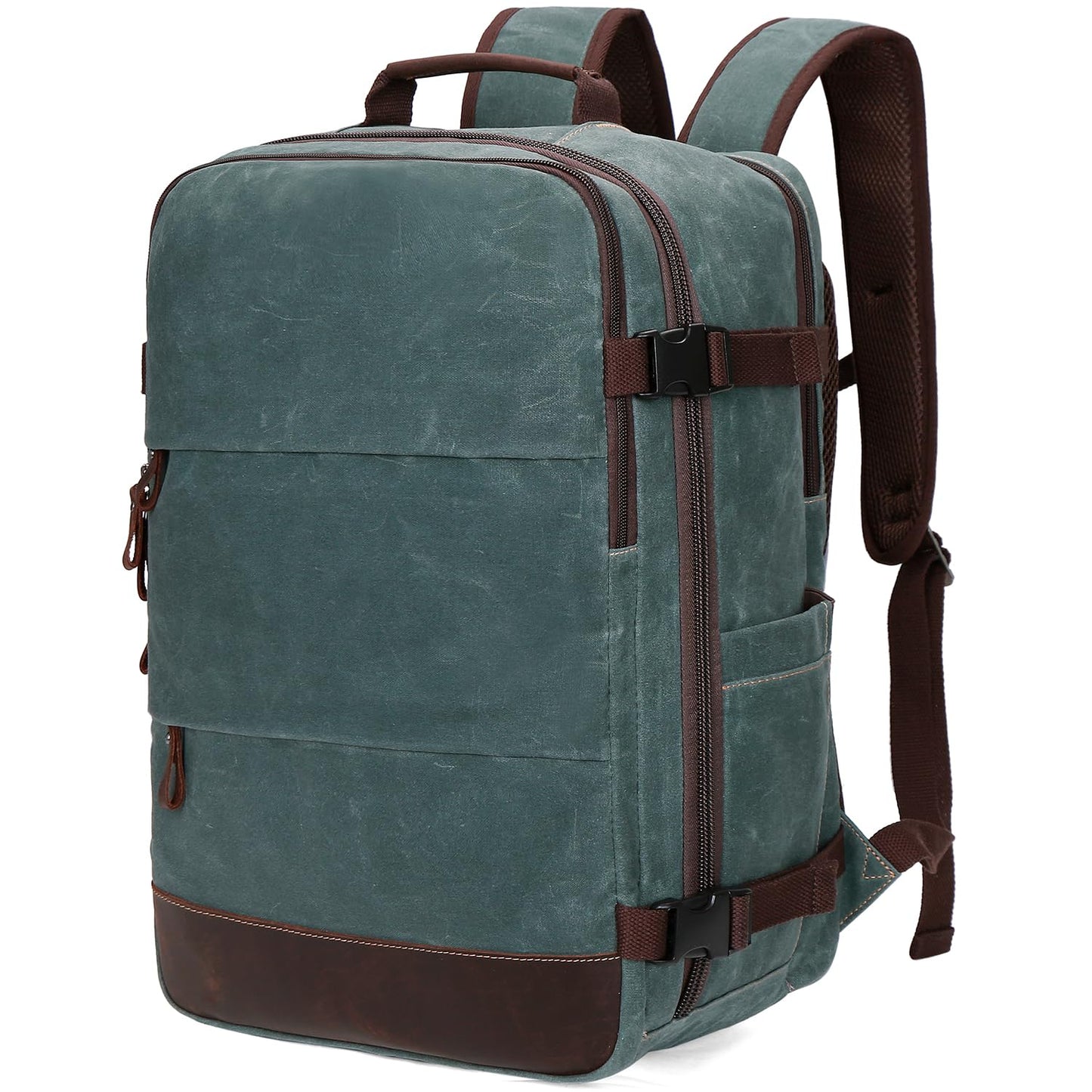 Travel Backpack for Men Carry On Backpack Flight Approved Personal Item Backpack, 18.4 inch Laptop Backpack Casual Daypack Weekender Business Hiking Backpack, Dark Green