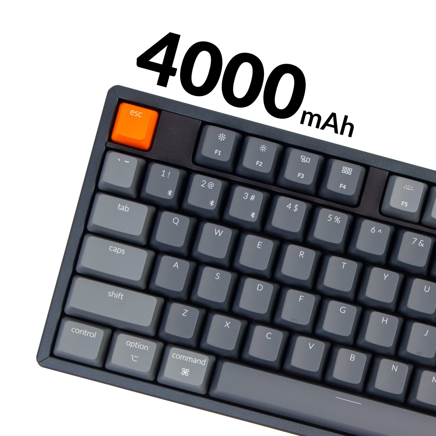 Keychron K10 Full Size 104 Keys Bluetooth Wireless/USB Wired Mechanical Gaming Keyboard for Mac with Gateron G Pro Red Switch/RGB Backlight/Multitasking Computer Keyboard for Windows, Aluminum Frame