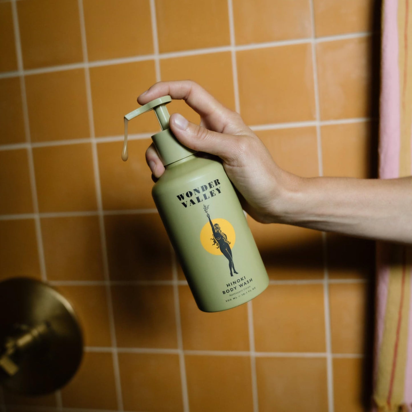 WONDER VALLEY - Hinoki Body Wash | Vegan, Cruelty-Free, All Skin Types | Hydrates, Cleanses, and Microbiome-Friendly (10.1 fl oz | 300 ml)