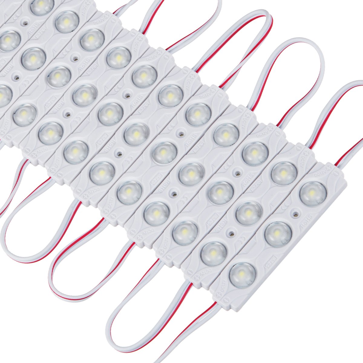 Q QINGCHEN 4000K LED Module DC12V 0.72W for Lightbox Letter Advertising Signs with Tape Adhesive Backside (200pcs Pack)