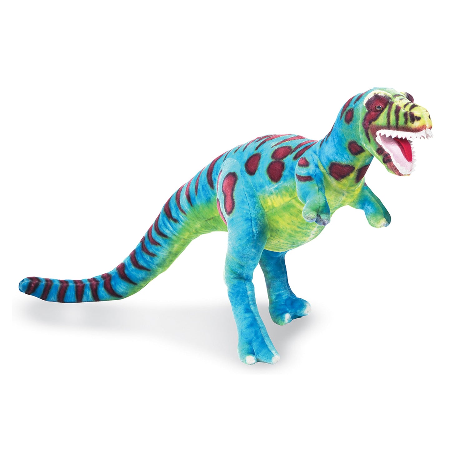 Melissa & Doug T-Rex Dinosaur - Lifelike Stuffed Animal (Over 2 feet Tall) Giant Blue Stuffed T-Rex Plush Toy