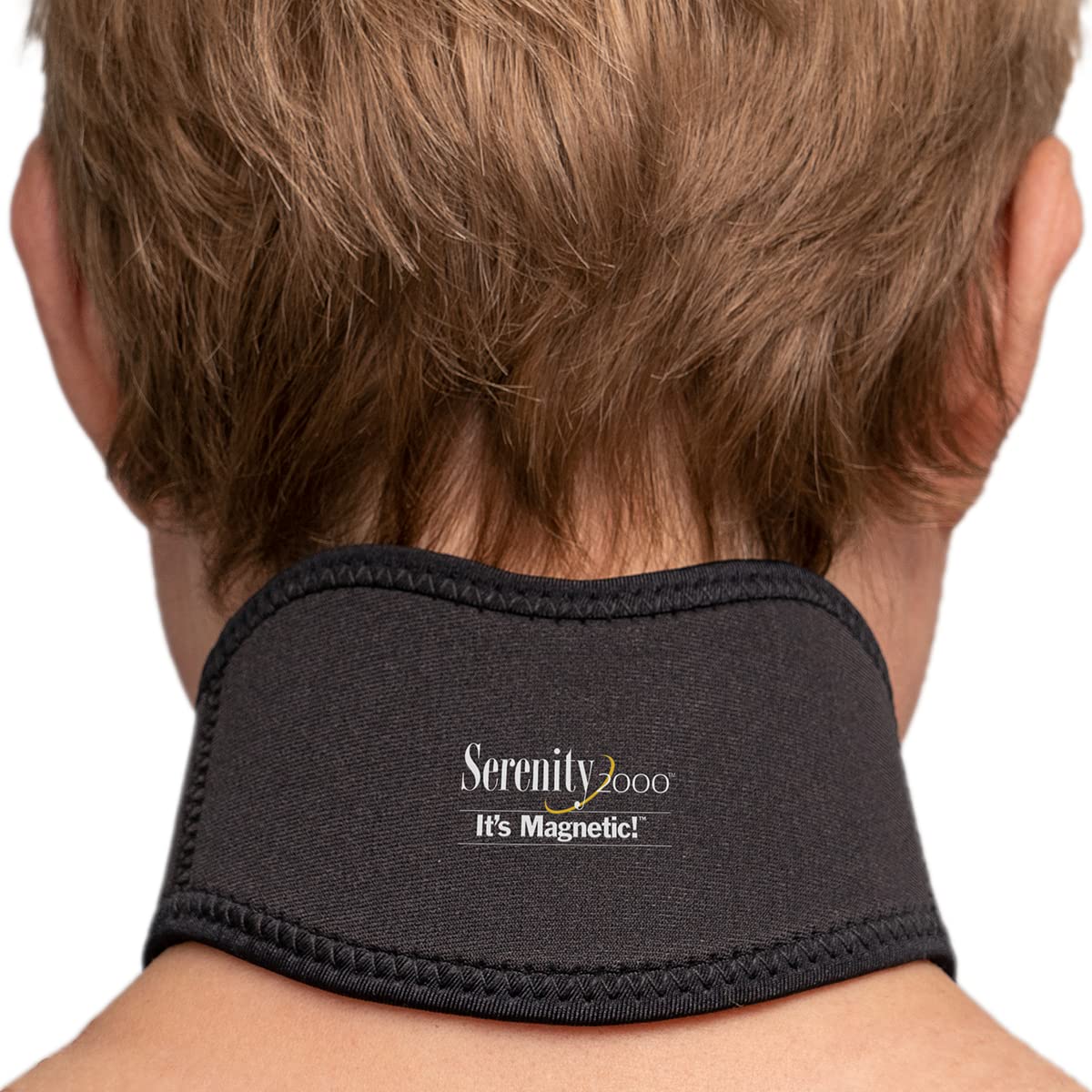 Serenity2000 Magnetic Neck Wrap to Relieve Neck and Shoulder Pain, Headaches, Anxiety, Stress, and Support Vagus Nerve – Lightweight Neoprene with Adjustable Velcro Strap, Contains 21 Powerful Magnets