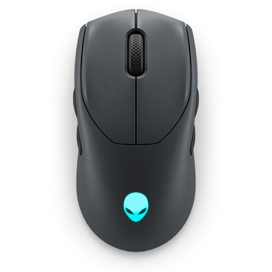 Alienware AW720M Tri-Mode Wireless Gaming Mouse - 2.4GHz Wireless, Bluetooth 5.1, 26,000 DPI, 8-Fully Programmable Buttons, Magnetic Snap Charging Adapter USB-A to USB-C Cable - Dark Side of The Moon
