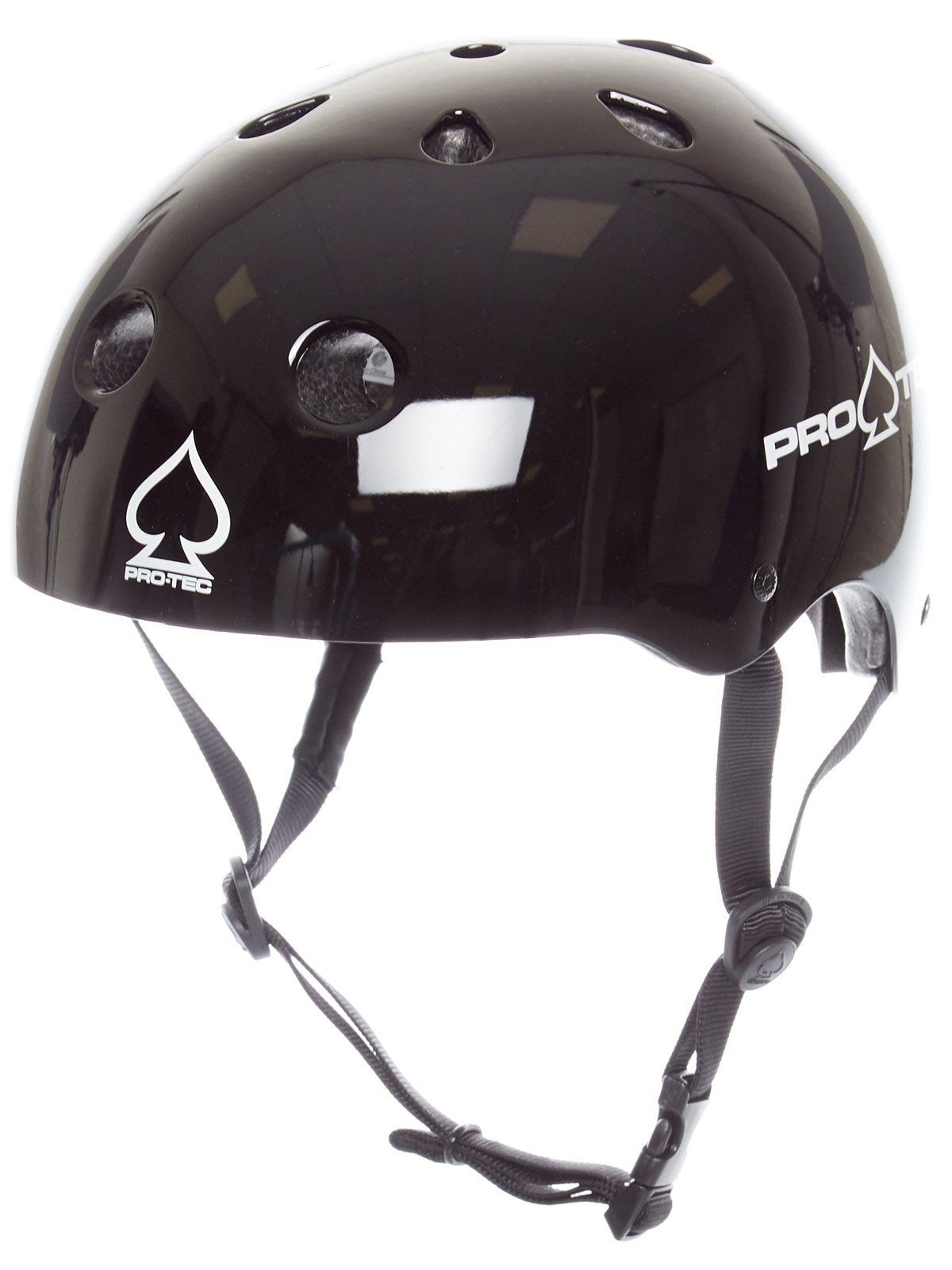 Pro-Tec Classic Certified Skateboard Helmet, Ideal for Skateboarding, Bicycling, BMX and Roller Skating, – X-Large – Black Gloss