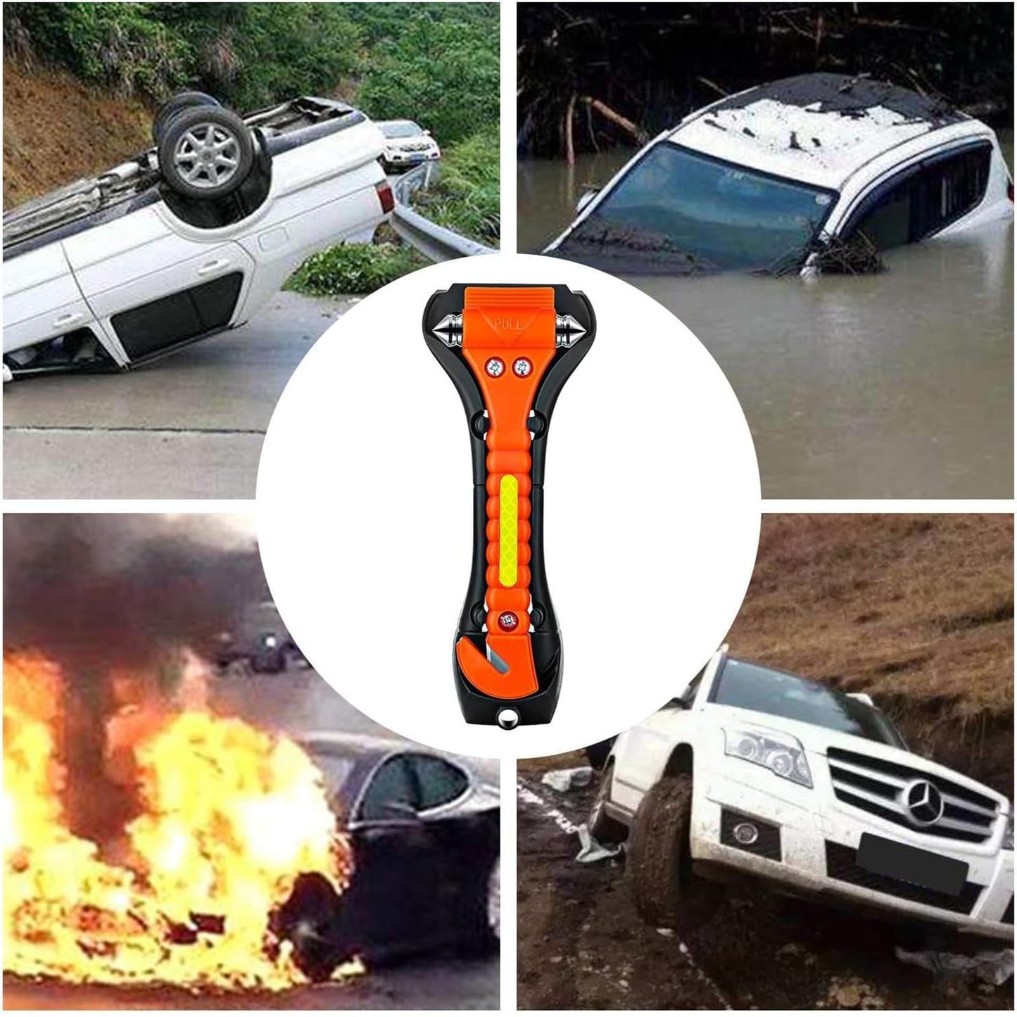 ZHSX 20 Pack Car Safety Hammer, 2 in 1 Car Escape Tool Seatbelt Cutter and Car Window Glass Hammer Breaker for Home Rescue and Car Emergency Escape Tools