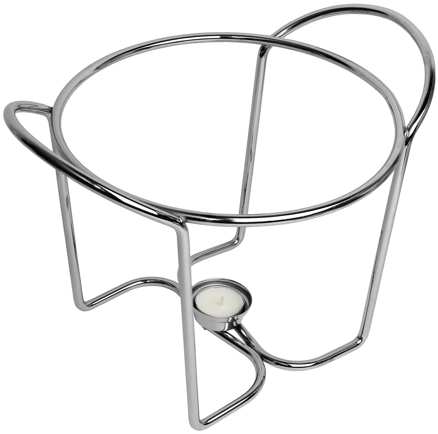 4 Quart Soup Warmer | Soup Tureen for Parties Buffet, Stainless Steel Soup Chafer with Glass Serving Dish and Ladle