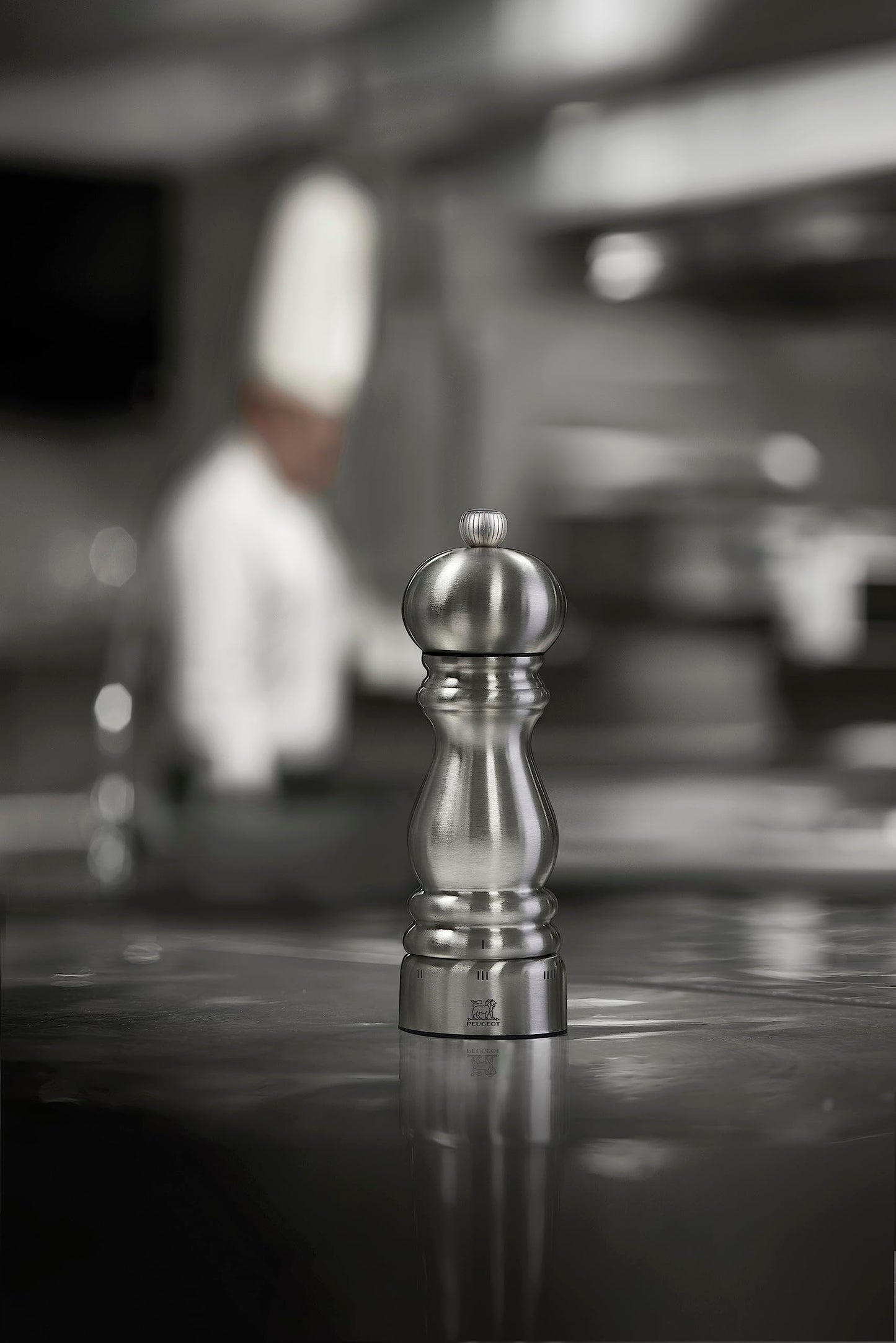 Peugeot - Paris Chef u'Select Manual Pepper Mill - Adjustable Grinder - Stainless Steel