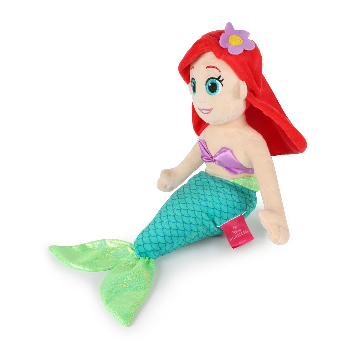 Jay Franco Kids Plush Pillow Buddy - 21 Inches Ultra-Soft Stuffed Plushie & Cozy Pillow, Official Licensed Product, Multi - Princess Ariel