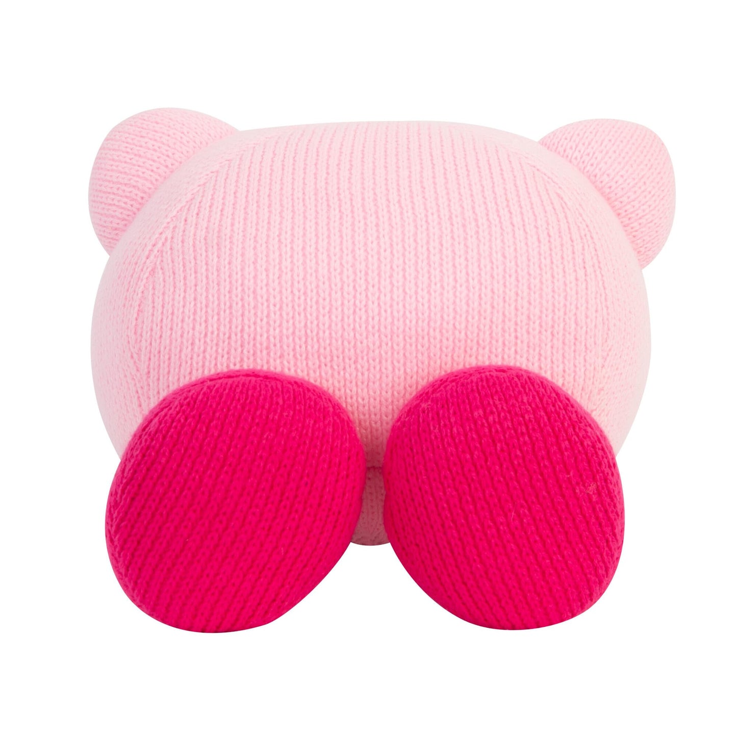 Tomy Nuiguru Knit Kirby Plushies - Hovering Kirby - Officially Licensed Crochet Gaming Plushies with Soft Knit Texture - Valentine's Day Gift for Gamers and Gaming Room Decor - 13 Inch