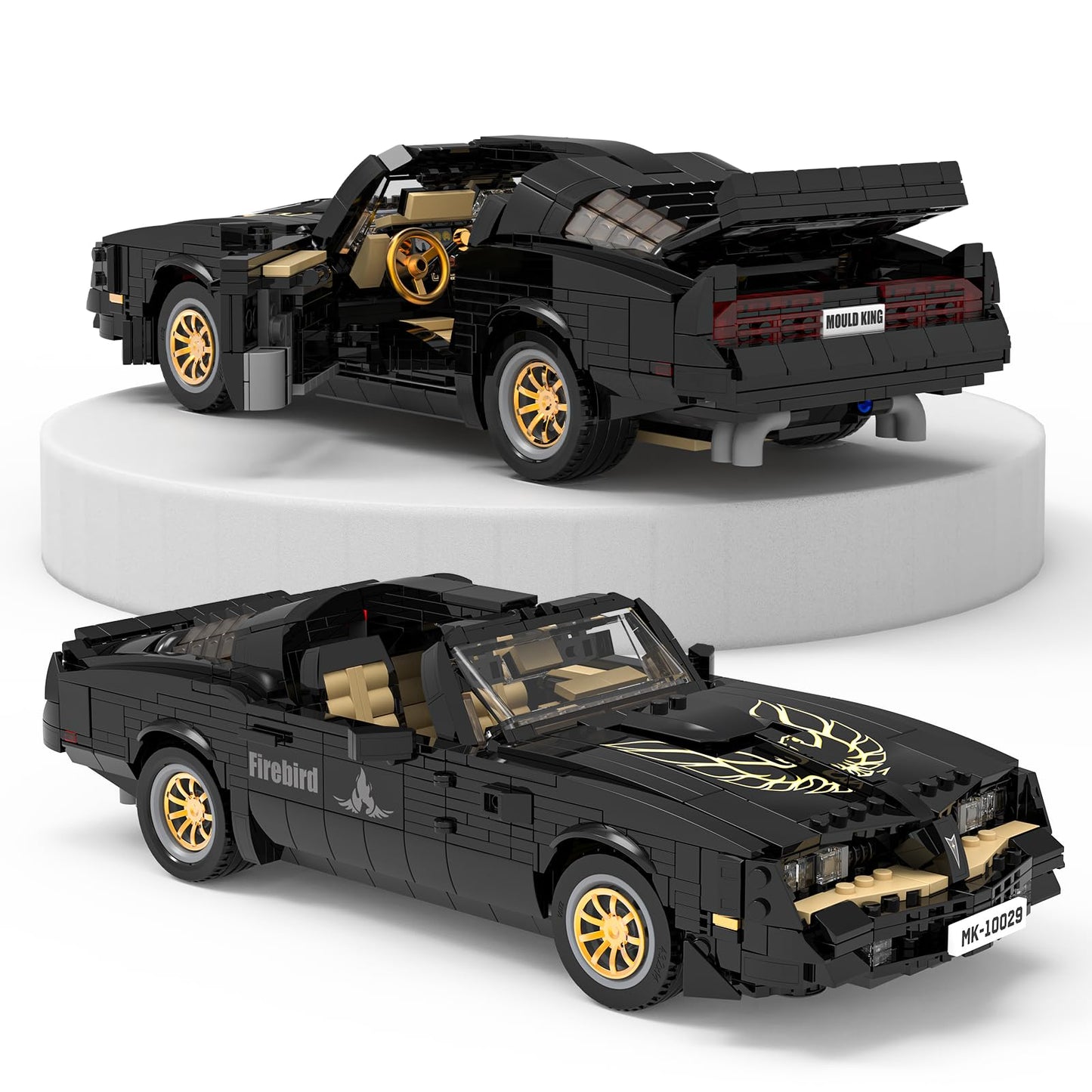 Mould King Classic Sport Car Building Sets, Creative Classic Cars for Teens Age 14+, Display Model for Home or Office Décor,10029 Cool Vehicles Model Toys Birthday Gifts for Adults,1557 PCS