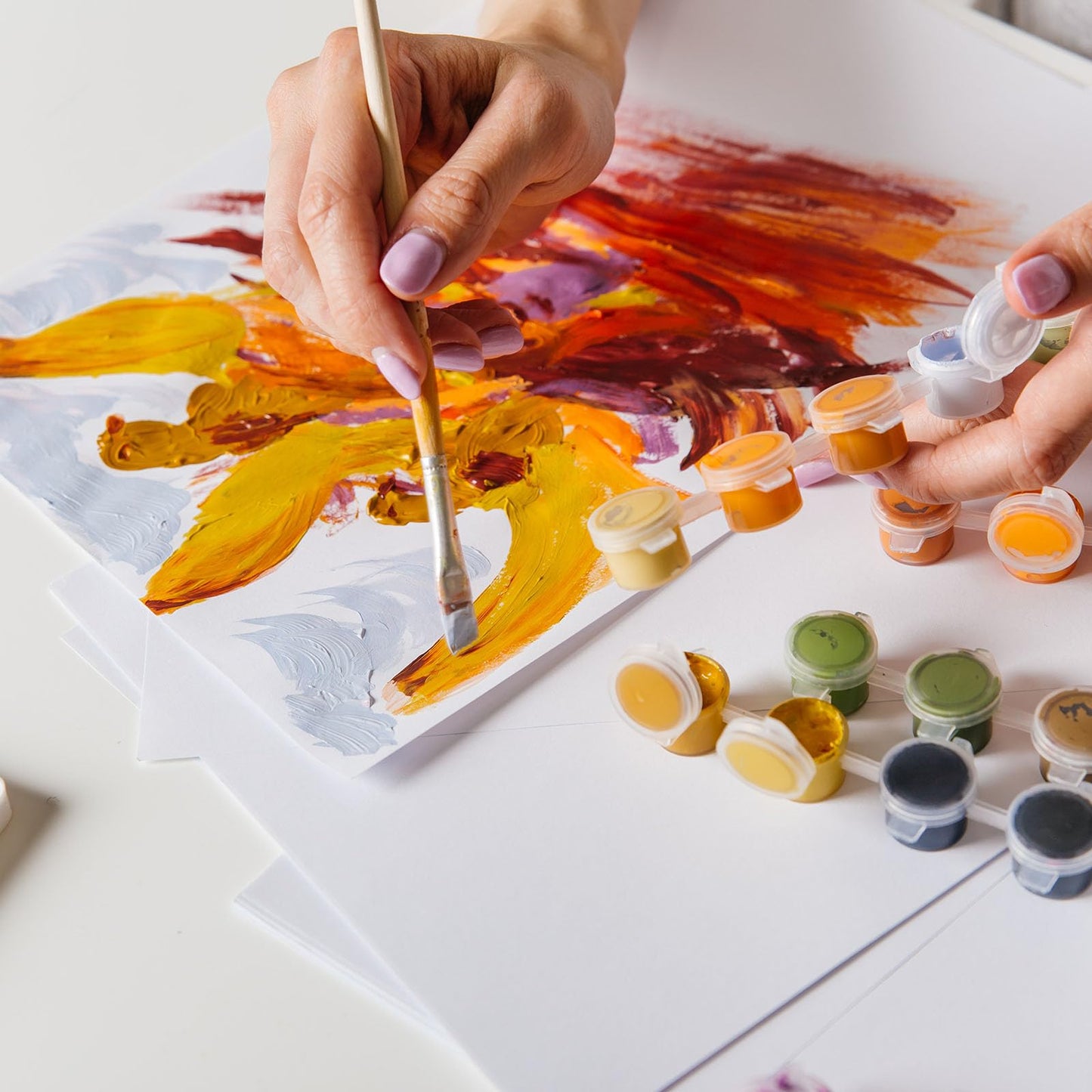 Outus 500 Sheets Bulk Watercolor Paper White Cold Press Painting Paper Cotton Paper Painting Drawing Finger Paint Sketch Art Crafts for Artist Men Women(5 x 7 Inch)