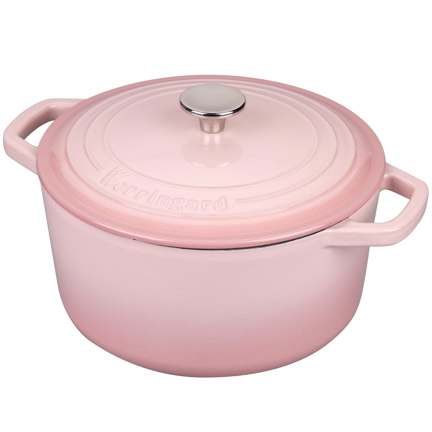 VORRINGARD Enameled Cast Iron Dutch Oven Pot with Lid, for Bread Baking, Round Bread Oven- include Sourdough Bread Baking Supplies set, 4.5QT, Pink