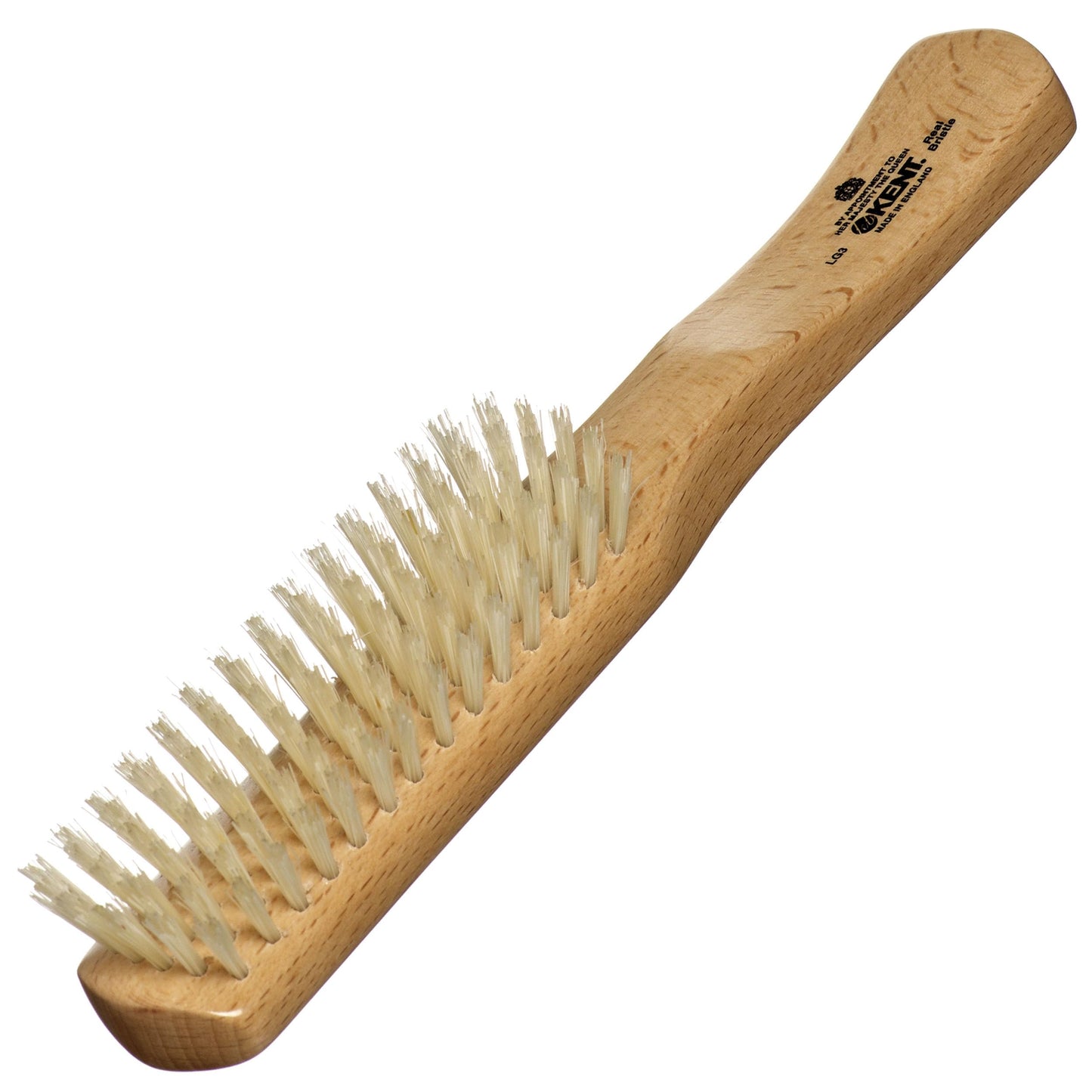 Kent LG3 Finest Hair Brushes for Women - Natural Beechwood and Boar Bristle Narrow Hairbrush for Fine or Medium Thickness Hair All Lengths - Dry Brush for Styling, Straightening, and Stimulating Oils