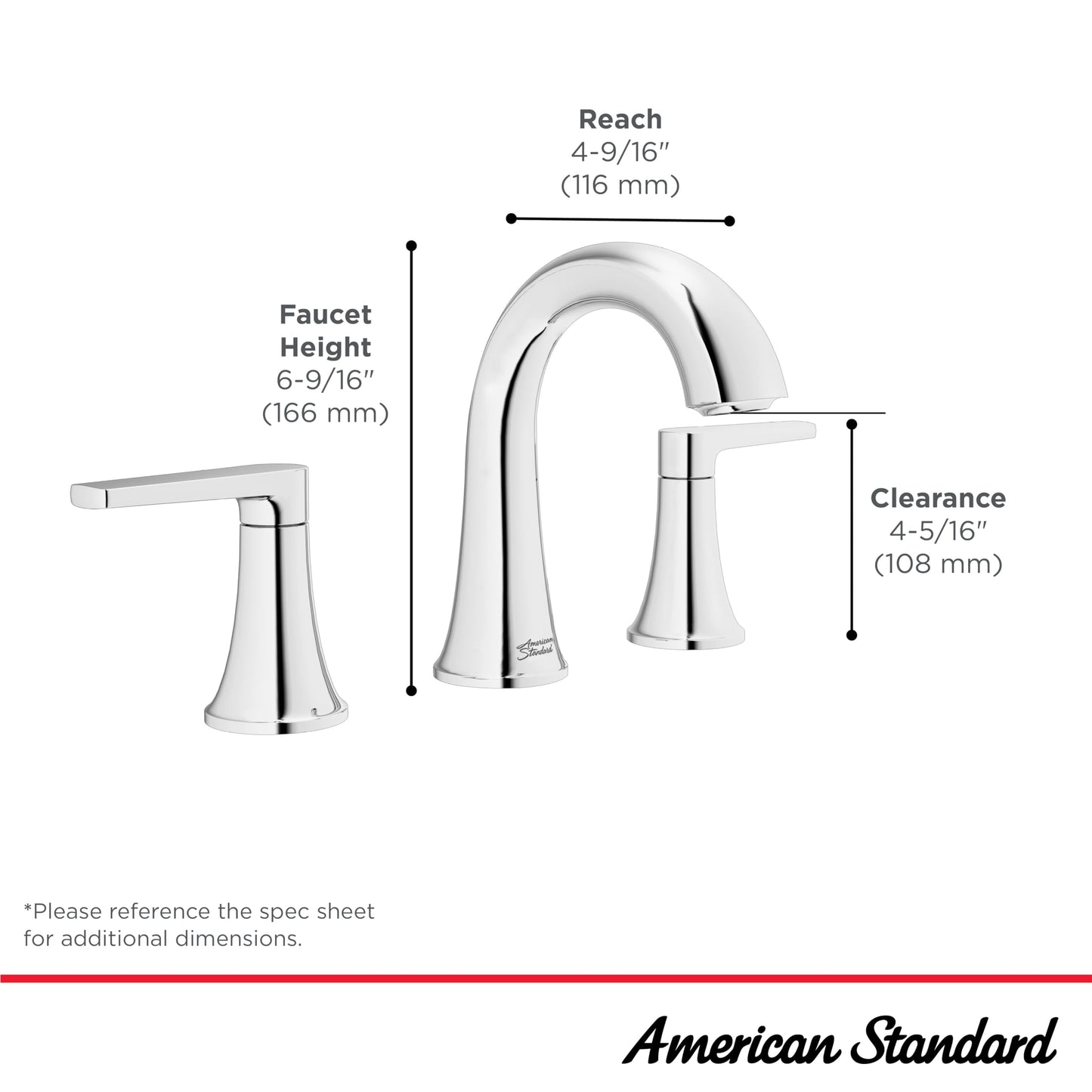 American Standard 7429801.295, Becklow 8-Inch Widespread Bathroom Faucet, Brushed Nickel