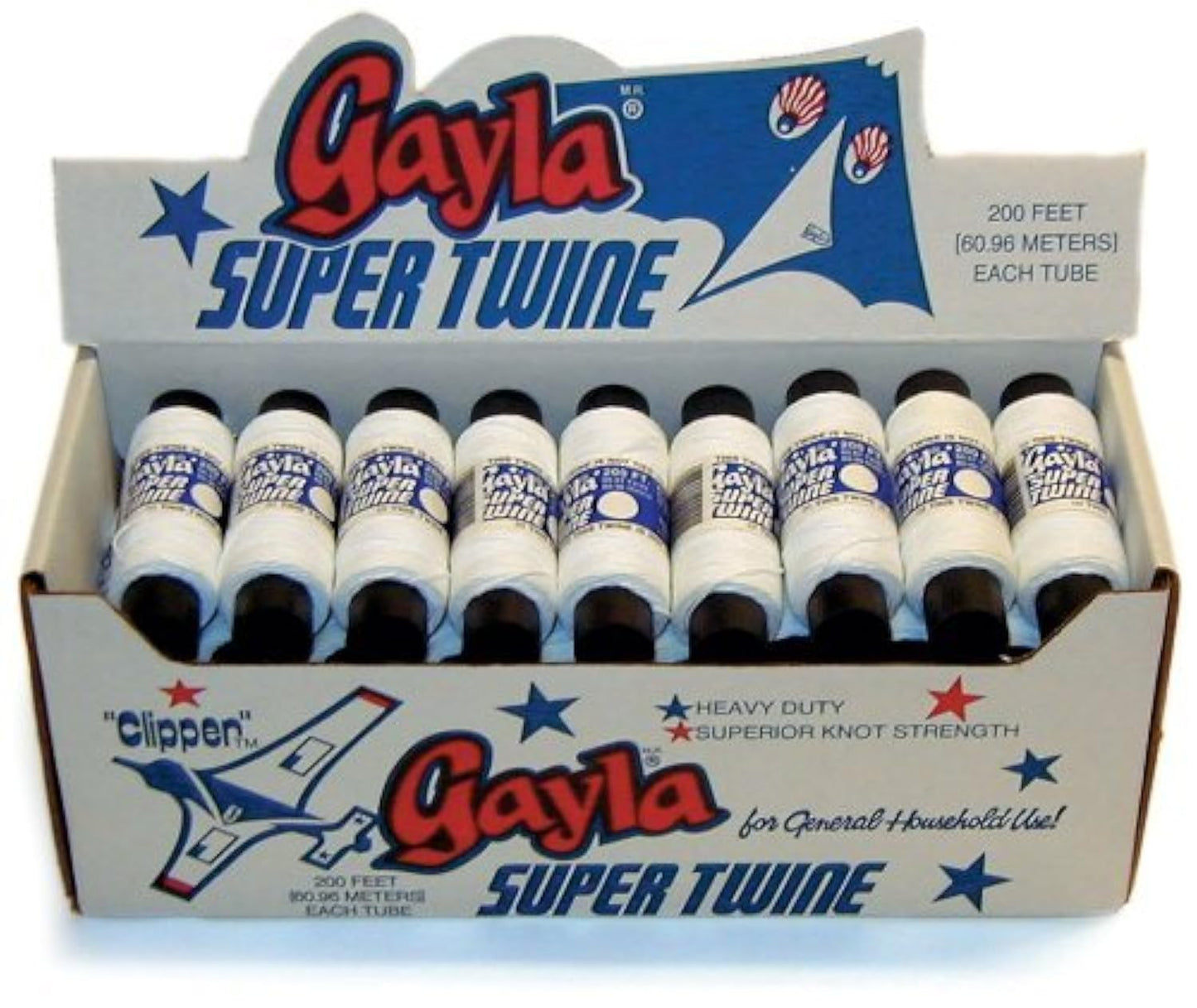 Gayla Industries Super Twine Kite String 200 Feet Multi-Packs/Class Sets (Set of 36 spools)