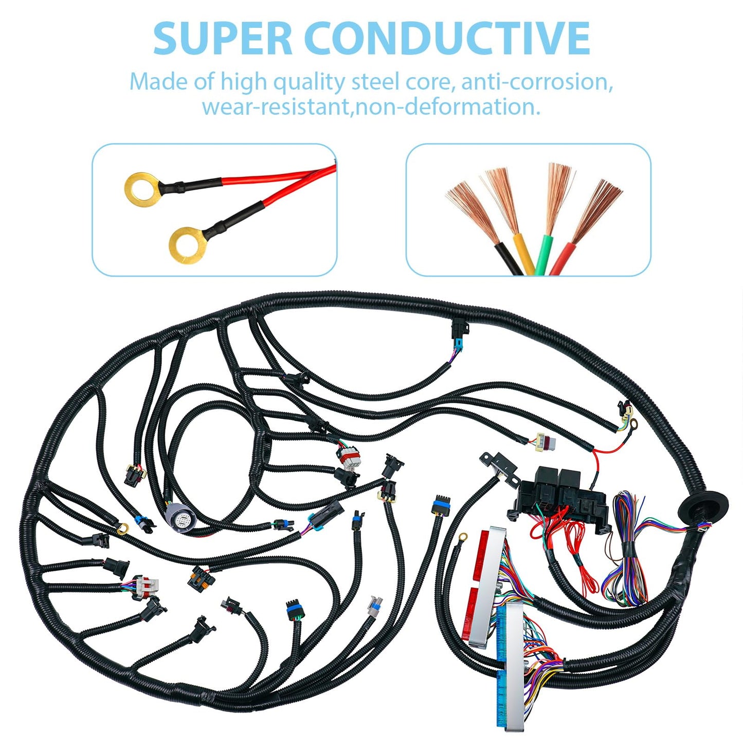 4L60E Engine Wiring Harness LS Swap Standalone Wire Compatible with 1997-2006 GM DBC LS1 4.8L 5.3L 6.0L Vortec Engines W/4L60E Transmission Drive by Cable