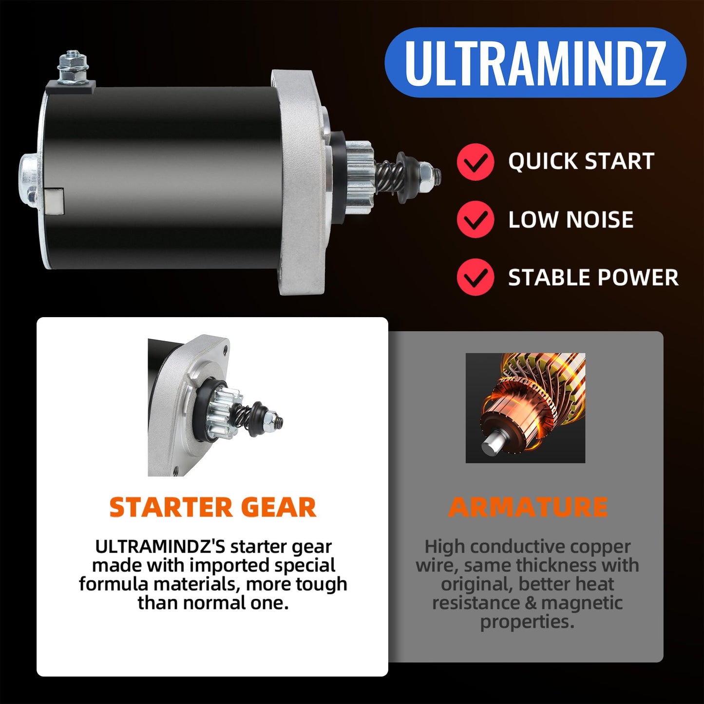 21163-0749 21163-0711 Starter for Kawasaki FR691V FR730V FH491V FS481V FS541V FS600V FS604V Cub Cadet Z-Force 48 54 60 RZT54 RZT50 RZT46 LTX1050 LTX1046 21163-7024 21163-0727 21163-7034
