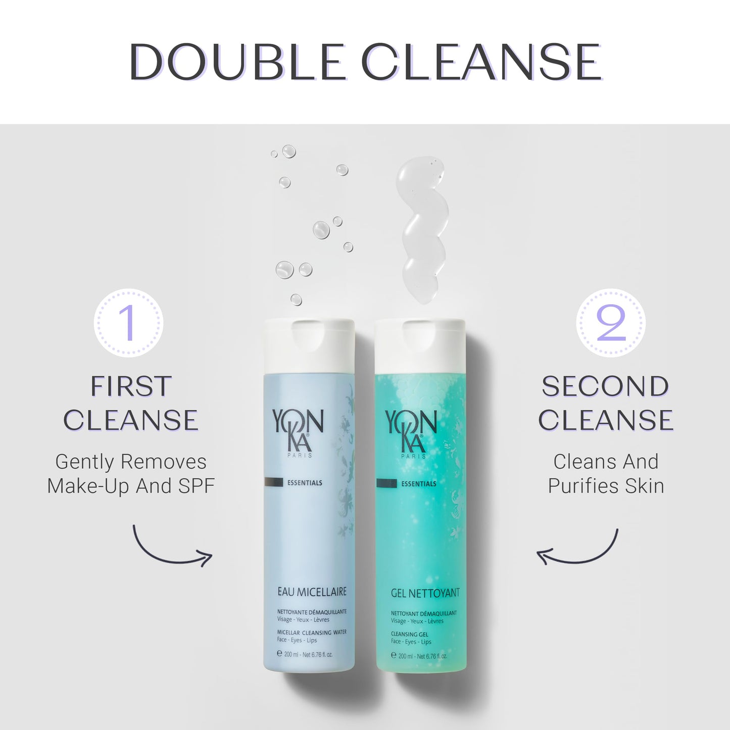 Yonka Gel Face Cleanser, Gentle Foaming Face Wash and Makeup Remover, Natural Plant-Based Formula to Cleanse Pores and Balance Skins pH, Acne Prone and Oily Skin, Paraben-Free, 6.8 Fl Oz