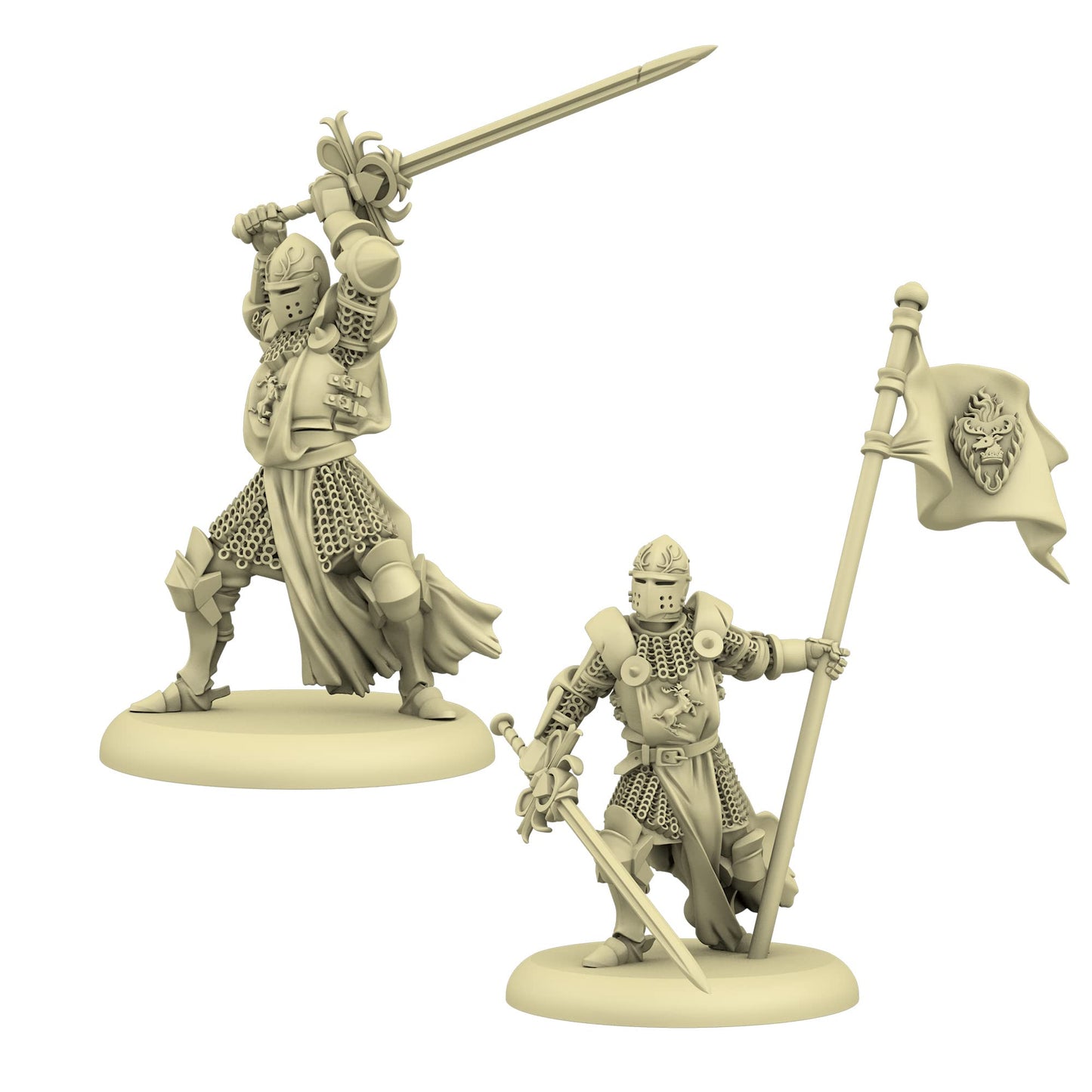 CMON A Song of Ice and Fire Tabletop Miniatures Game Baratheon King's Men Unit Box (Multilingual Edition) - Strategy Game for Adults, Ages 14+, 2+ Players, 45-60 Minute Playtime, Made