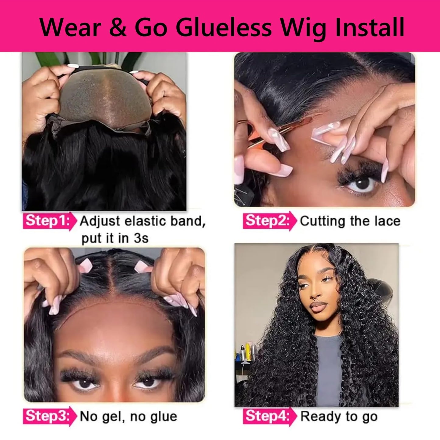 Jasperel Deep Wave Lace Front Wig Human Hair Hd Transparent Lace Front Wigs for Black Women Wet and Wavy Glueless Wigs Curly Human Hair Pre Plucked Bleach Knots Natural Color 22 Inch