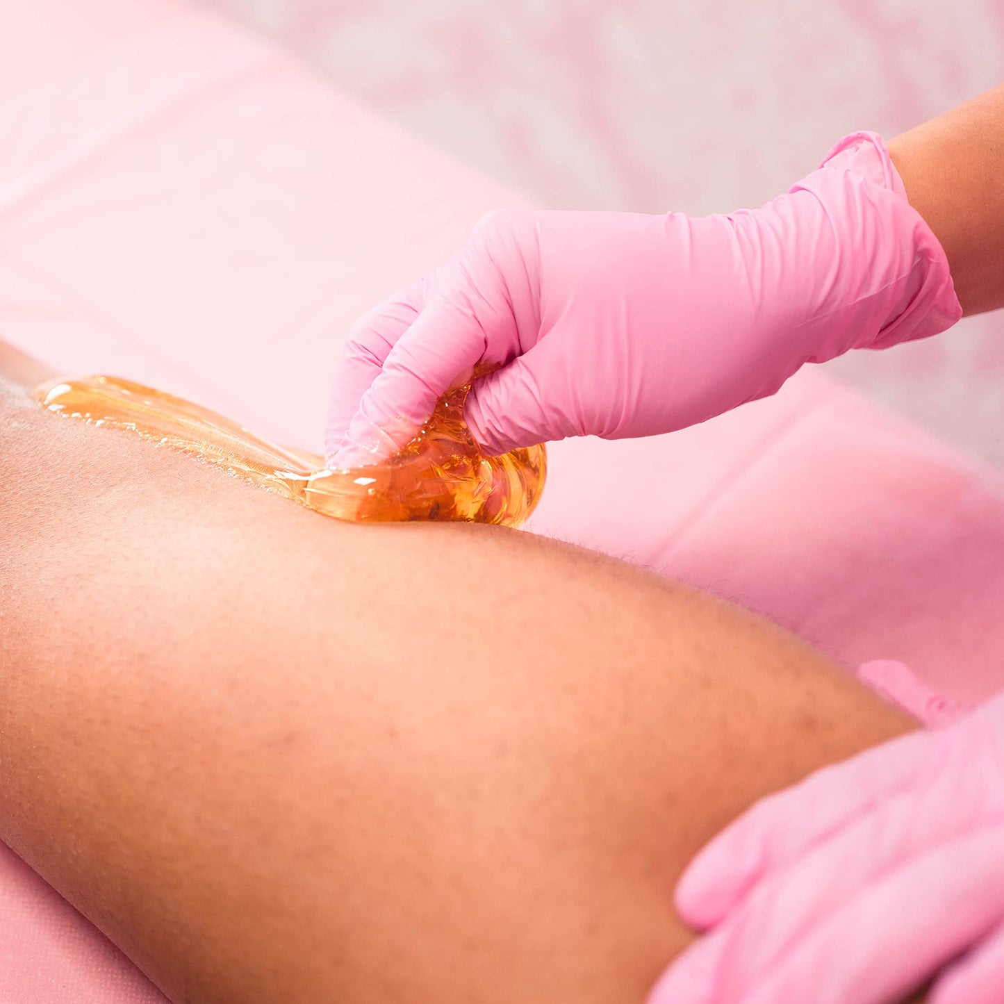 Sugaring Paste - Medium Grade Universal Paste for Large Areas, Back, Shoulders, Arms, Legs + Glove Set