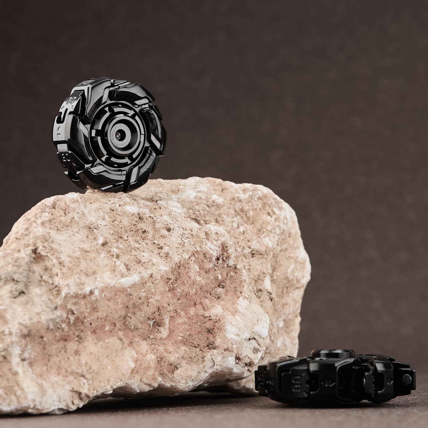 Metal Fidget Spinner for Adults - Open Armor Fidget Spinner, Spin-Activated Transformation Spinner, Cool Fidget Toy for Stress Relief, Viral on TikTok & YouTube (Black Knight)