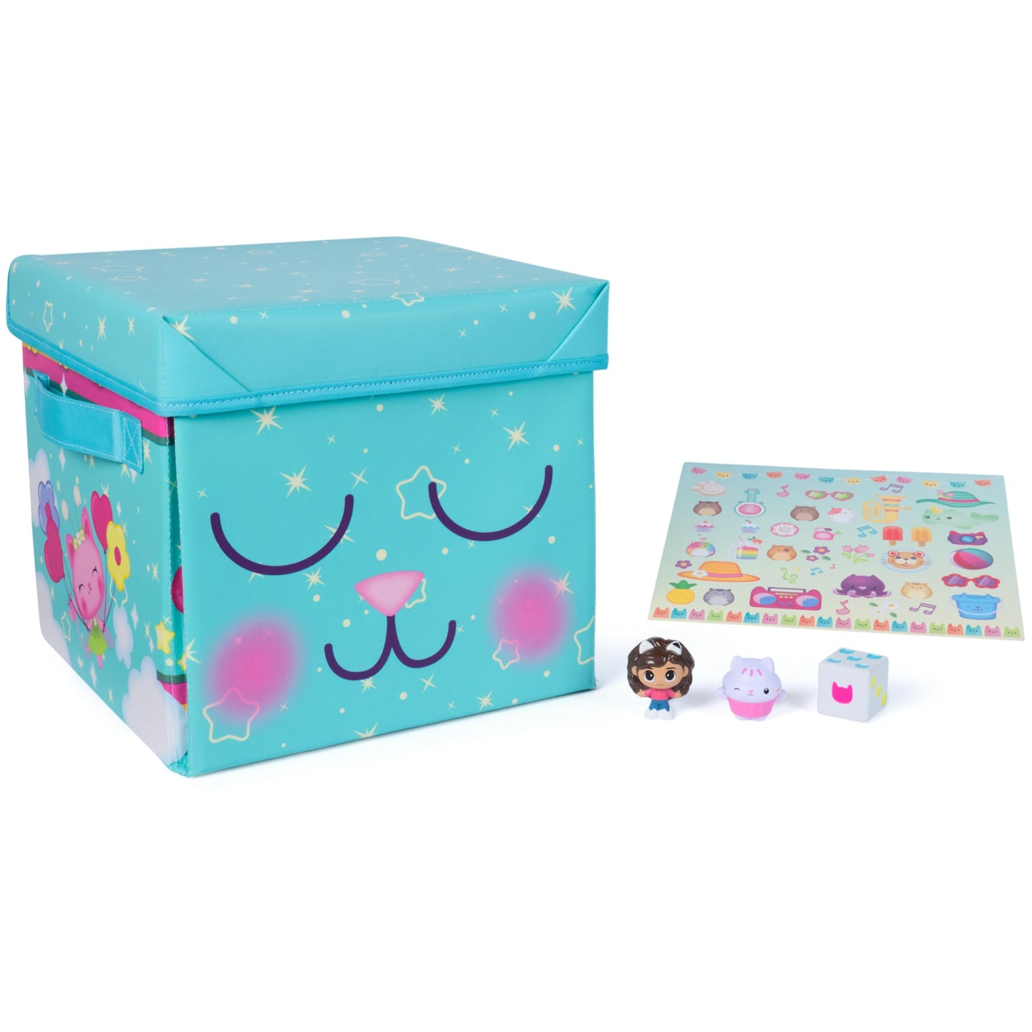 DreamWorks GABBY'S DOLLHOUSE, Gabby Cat Playmat, with 2 Figures, Dollhouse Accessories & Board Game with Dice, Kids Toys for Girls & Boys Ages 3 and Up