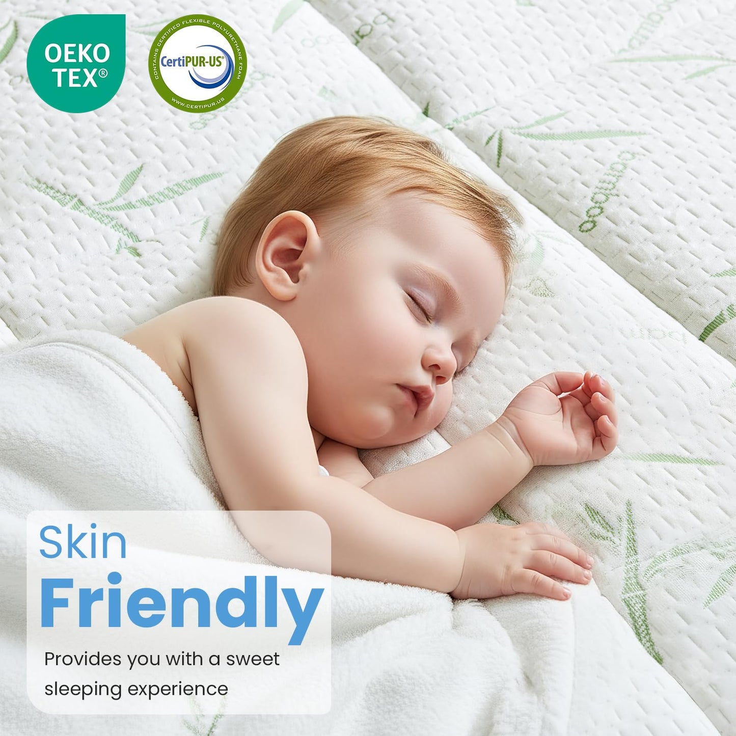 DUMOS Dual Layer Memory Foam Mattress Topper Twin, Gel Memory Foam Mattress Topper and Pillow Top Mattress Pad Cover for Body Pressure Relief, Soft Thick Topper with 8-16 Inch Deep Pocket