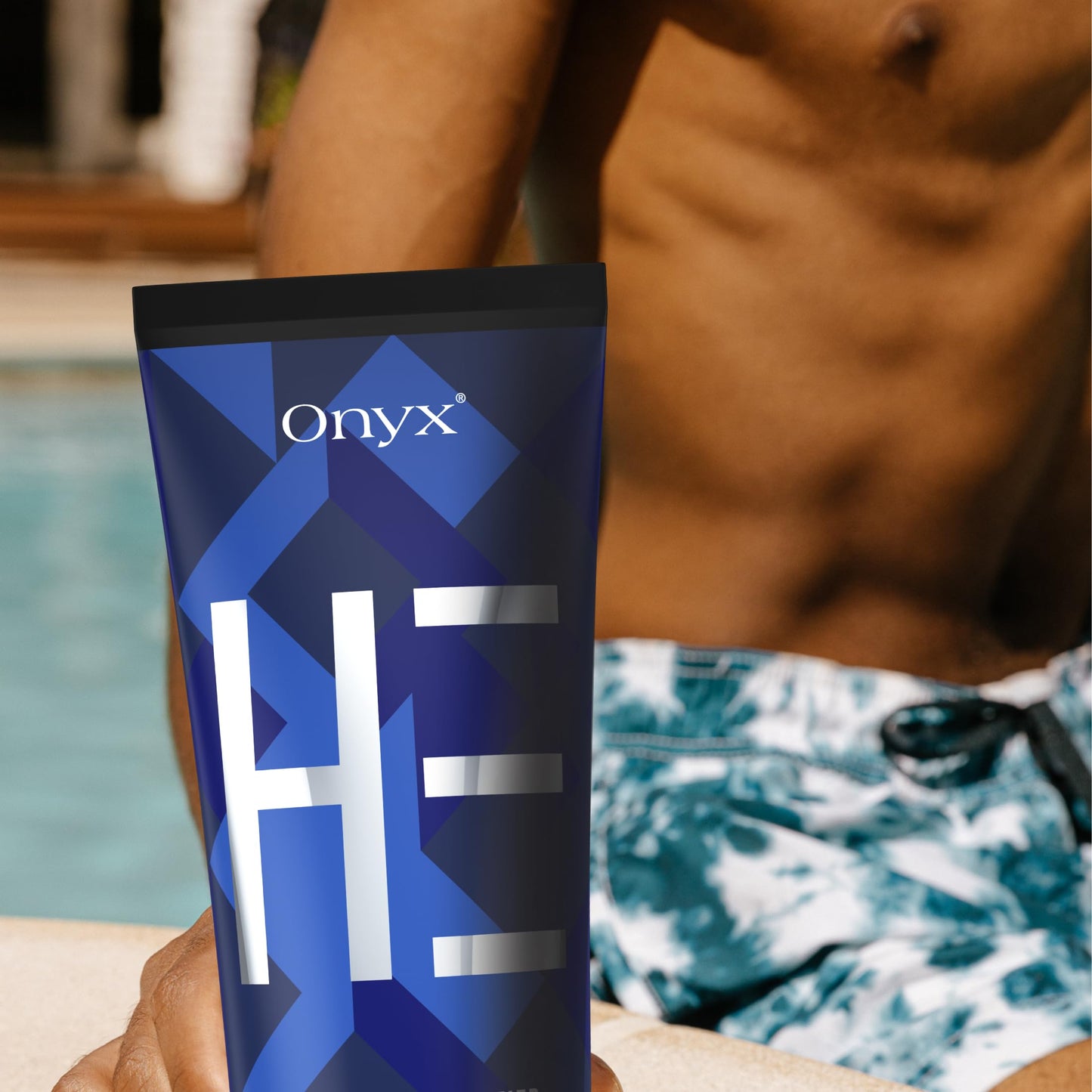 Onyx HE Tanning Bed Lotion for Men - Indoor Tanning Lotion Accelerator & Bronzer, Quick & Dark Tan, Men's Tanning Lotion with Skin Firming, Muscle Bronzing Complex & Moisturizing Formula