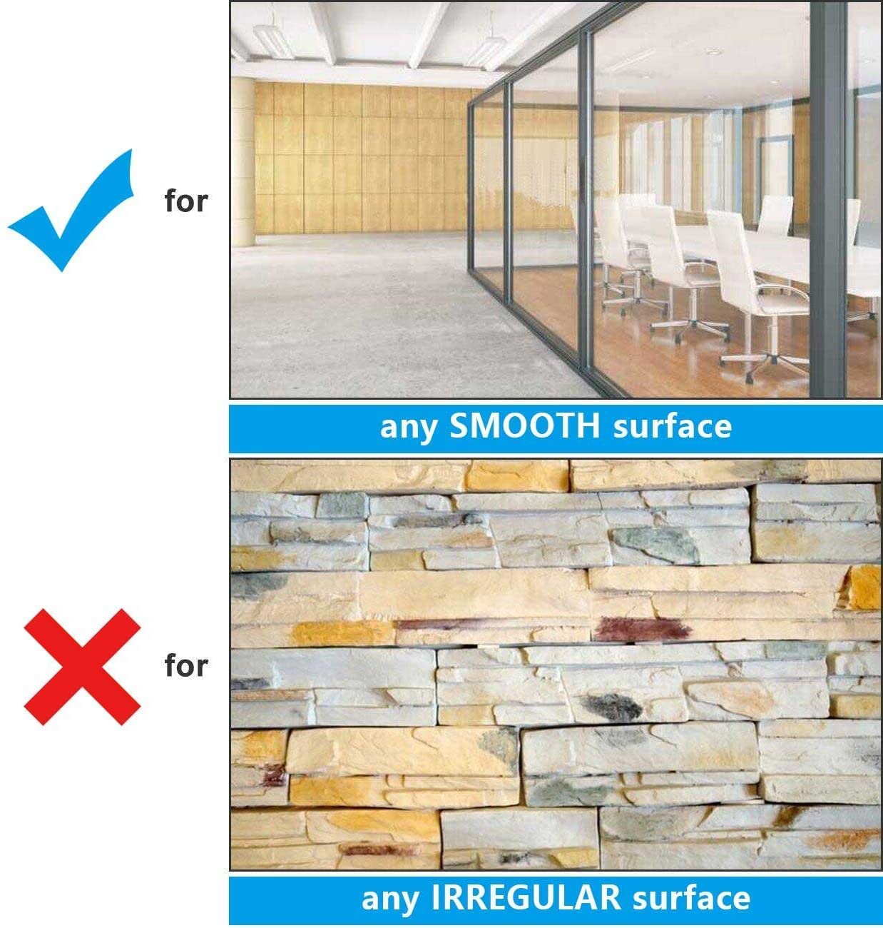 Dry Erase Sticker for Wall, White Board Stickers, 4' x3' Whiteboard Wall Paper Roll, 48 x 36 inches Dry Erase Paper, AFMAT White Board Stick on Wall, PET Dry Erase Surface, No Ghost, 3 Markers