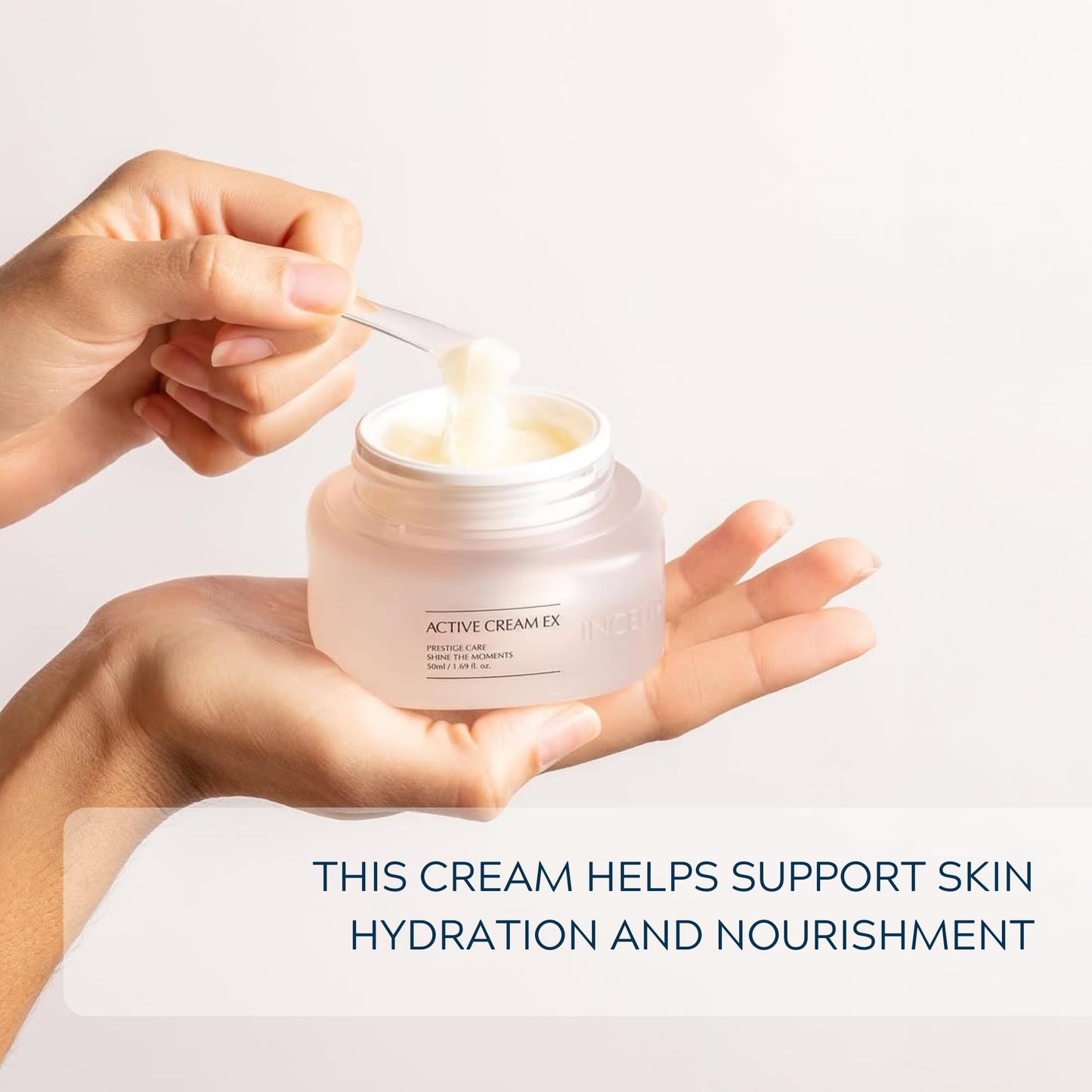 Incellderm Active Cream 50ml - Strengthen Skin Barrier, Plant Stem Cell, Intense Moisturizing, All Skin Types, K-Beauty, Made in Korea