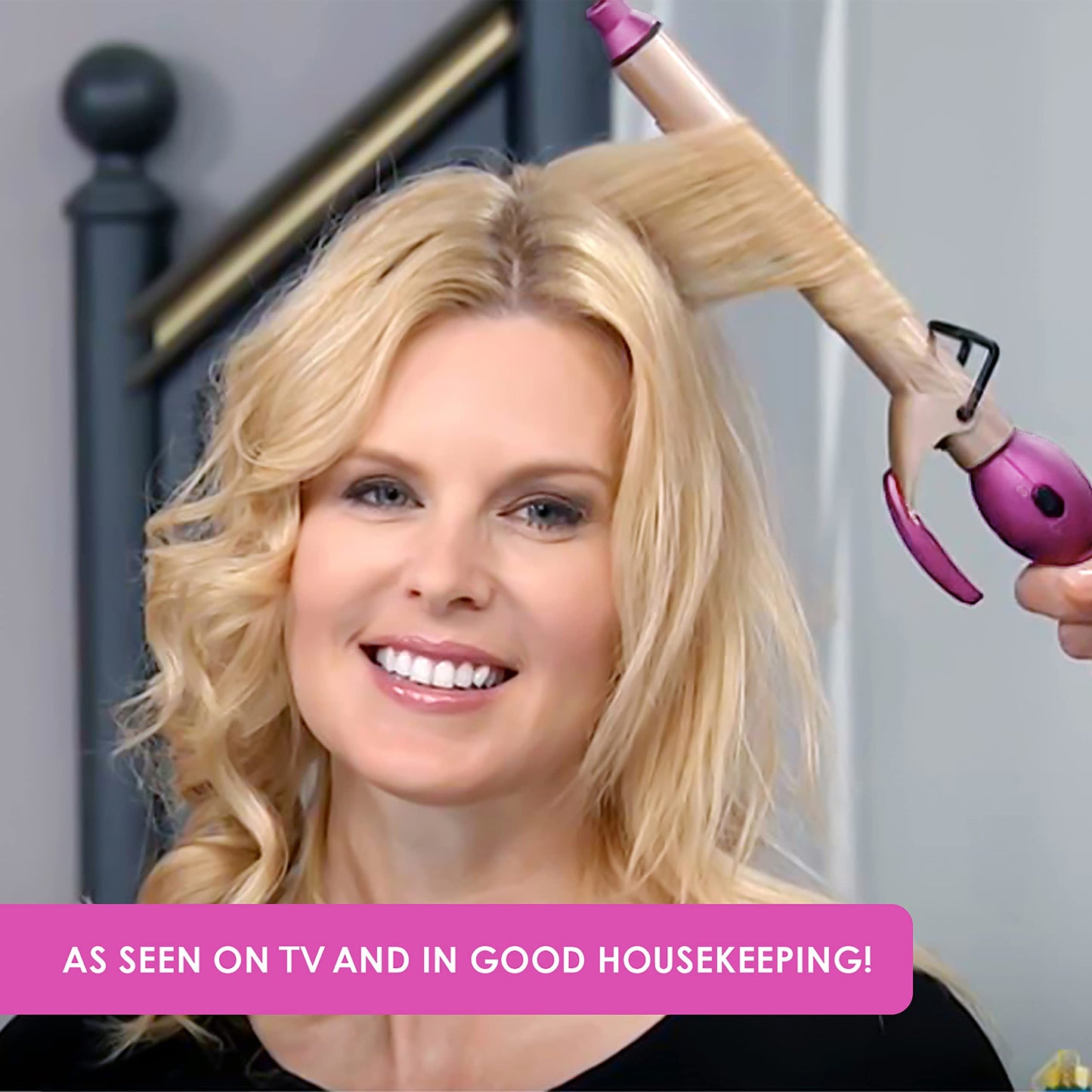 Mr Big Original Hair Curling Iron Wand - The Best, Longest XL Styling Curling Irons for Long Hair on The Market, Change Flat Bed Head Hair with This Waver Curler into Beach Waves, 9.5" Barrel, 1"