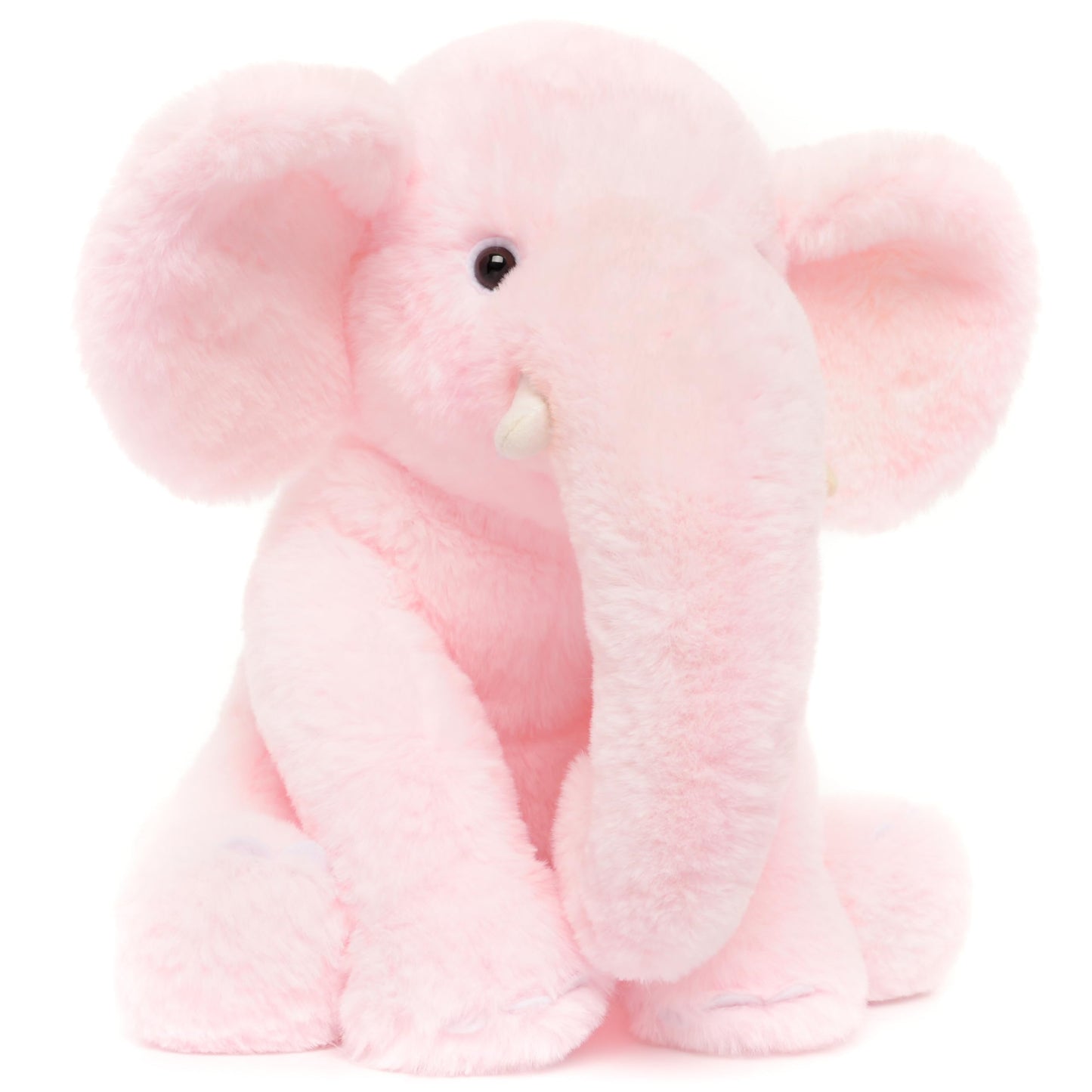 WEIGEDU 33cm Pink Elephant Stuffed Animal - Plush Toy for Boys, Girls, Kids, Baby Shower, Bedtime, Birthday