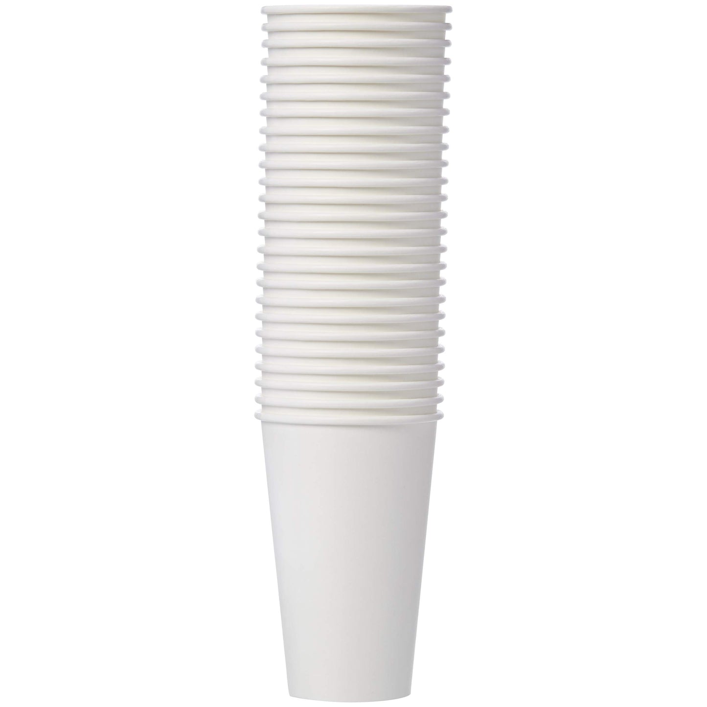 Amazon Basics Compostable Coffee Cups, 16 Ounces, Paper, 500 Count (Pack of 1), White