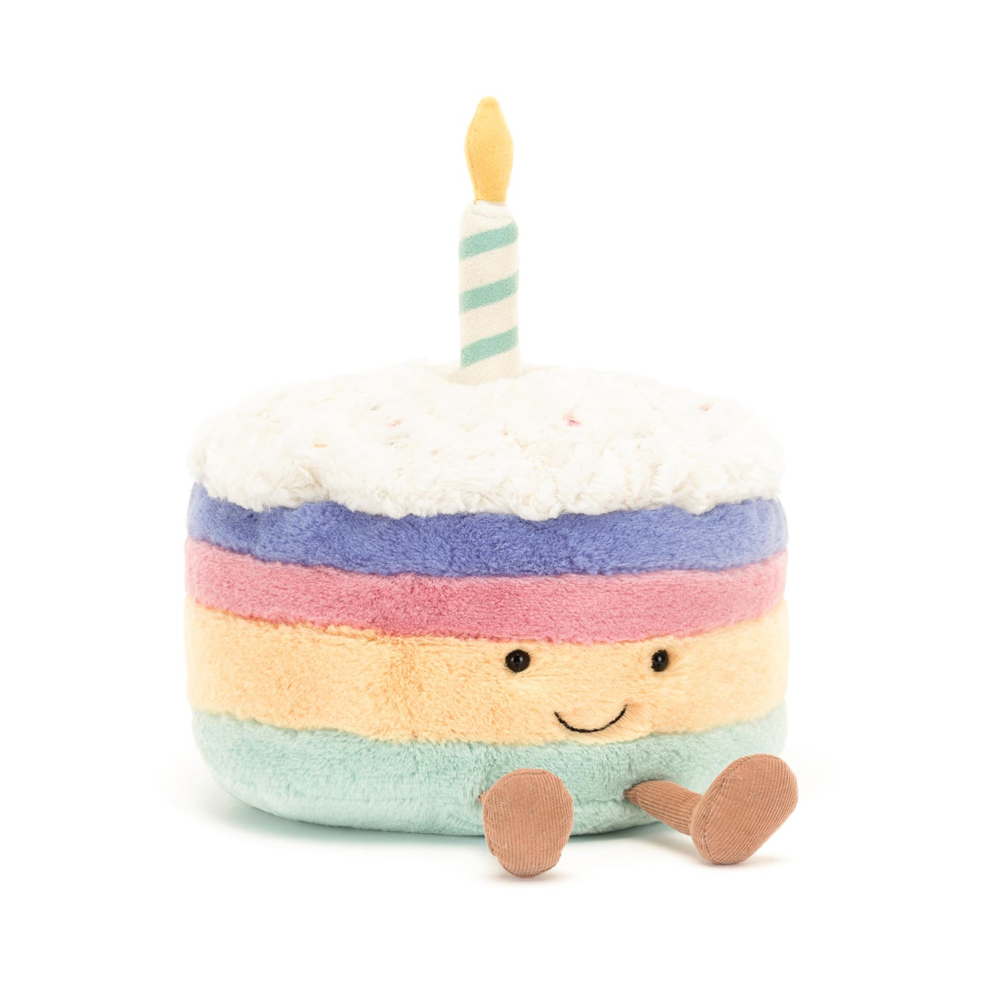 Jellycat Amuseable Rainbow Birthday Cake Food Plush