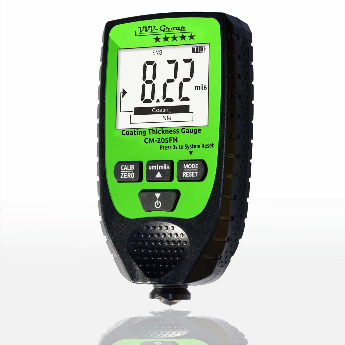 Paint Thickness Meter CM-205FN | Best Mil Coating Depth Gauge Tester for Cars with Resol 0.01mil | F/NF Measuring