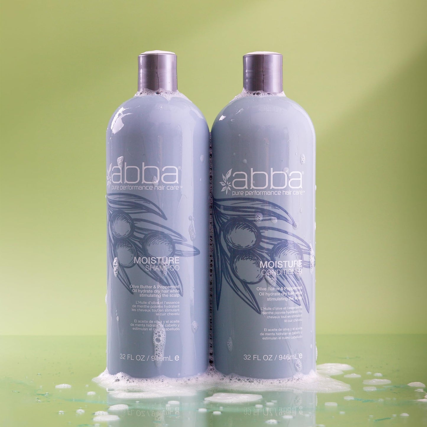 ABBA Moisture Conditioner, Olive Butter & Peppermint Oil, 32 Fl Oz