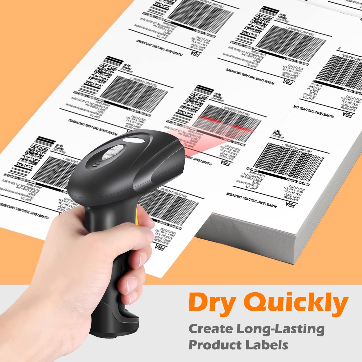 3-1/3" x 4" Shipping Address Labels 3000 Label Stickers Paper for Laser/Inkjet Printer 6 per Page Printable Mailing Labels, FBA Box Labels - Matte, 500 Sheets