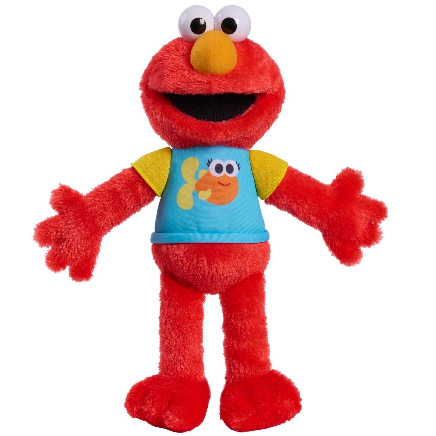 Sesame Street 13-inch Sing-Along Plush Elmo with Lights and Sounds, Super-Soft and Huggable, Officially Licensed Kids Toys for Ages 18 Month, Gifts and Presents