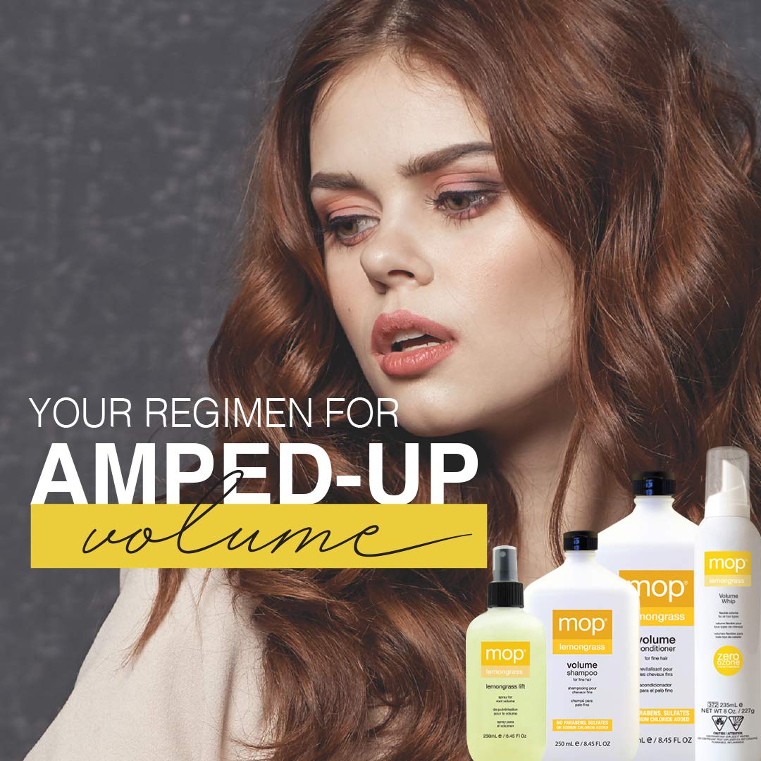 MOP Lemongrass Volume Shampoo No Parabens No Sulfates, Lemon, 33.8 fl. oz.