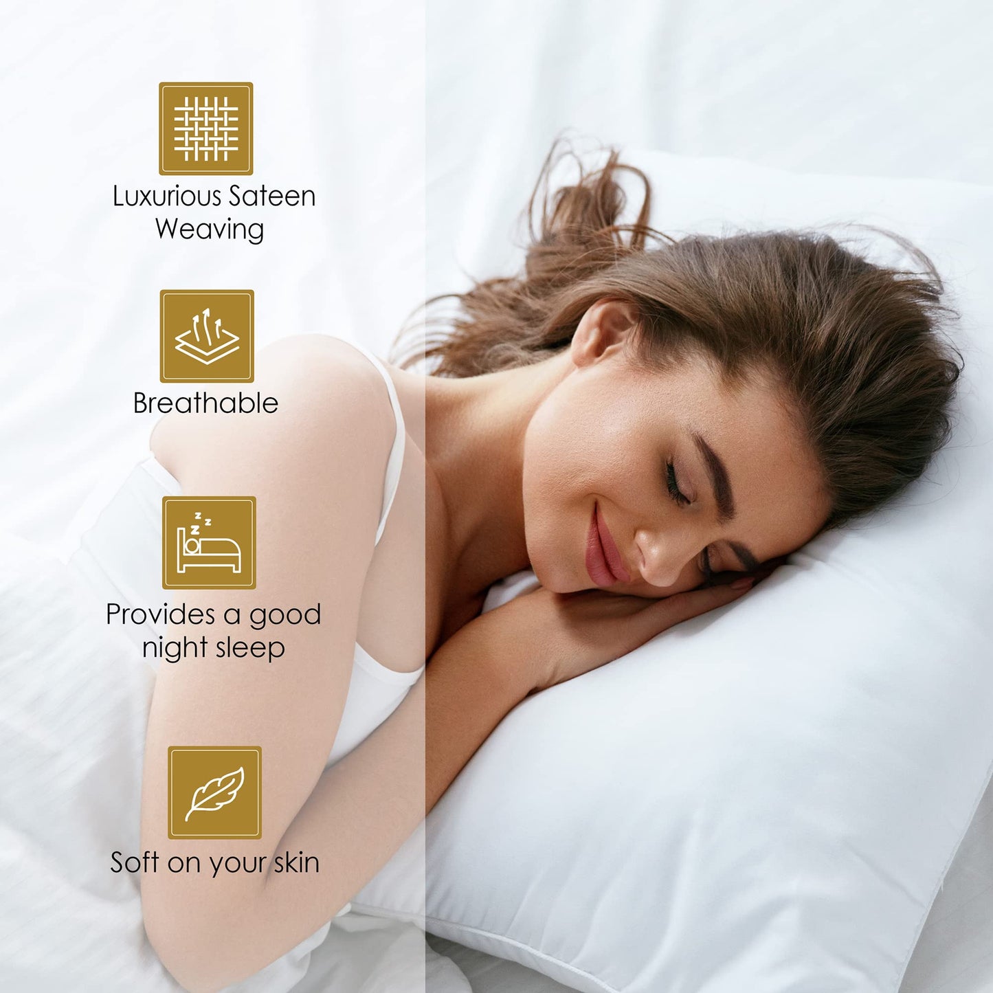 Superior Egyptian Cotton 530 Thread Count Bed Sheet Set, 1 Elastic Deep Pocket Fitted Sheet, 1 Flat Sheet, 2 Pillowcases, Soft Bedding, Luxury Sheets, Sateen Weave, Full Size, Blush