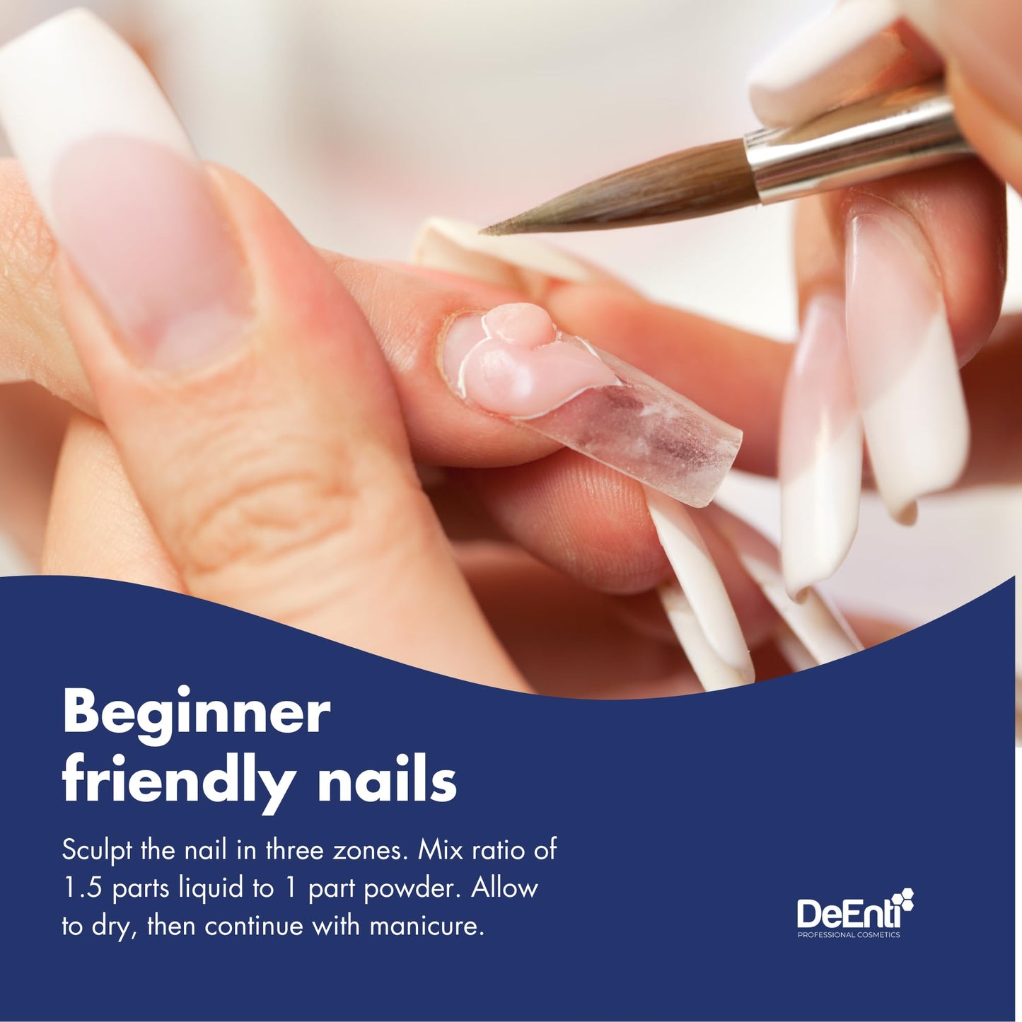 DeEnti Nomma Plus Professional Liquid Monomer, EMA Nail Liquid for Acrylic Powder, Non-Yellowing Monomer, 16oz Bottle, Professional Salon Quality Manicure and Pedicure Supplies