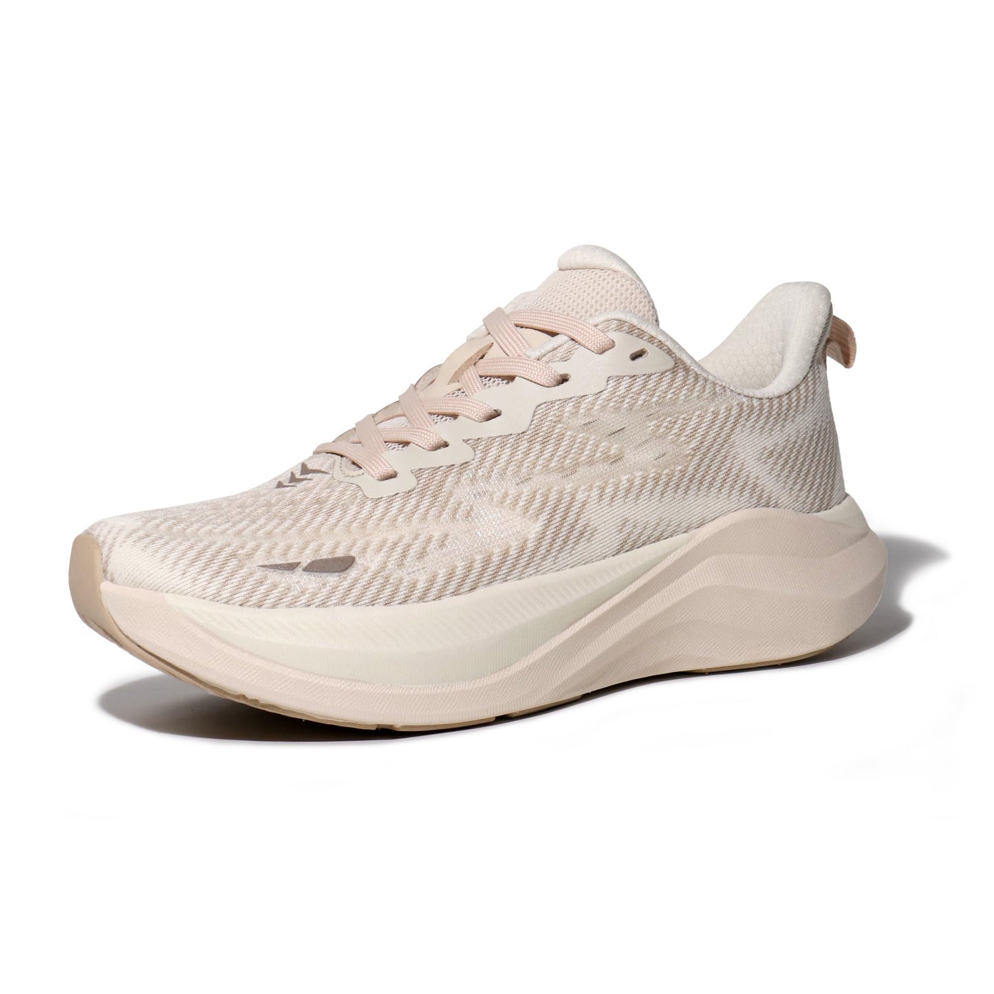 Hawkwell Women's Cloud Zero Active Nursing Shoes Cushion Breathable Tennis Walking Gym Medical Work Sneakers,Knit Beige,9 M US
