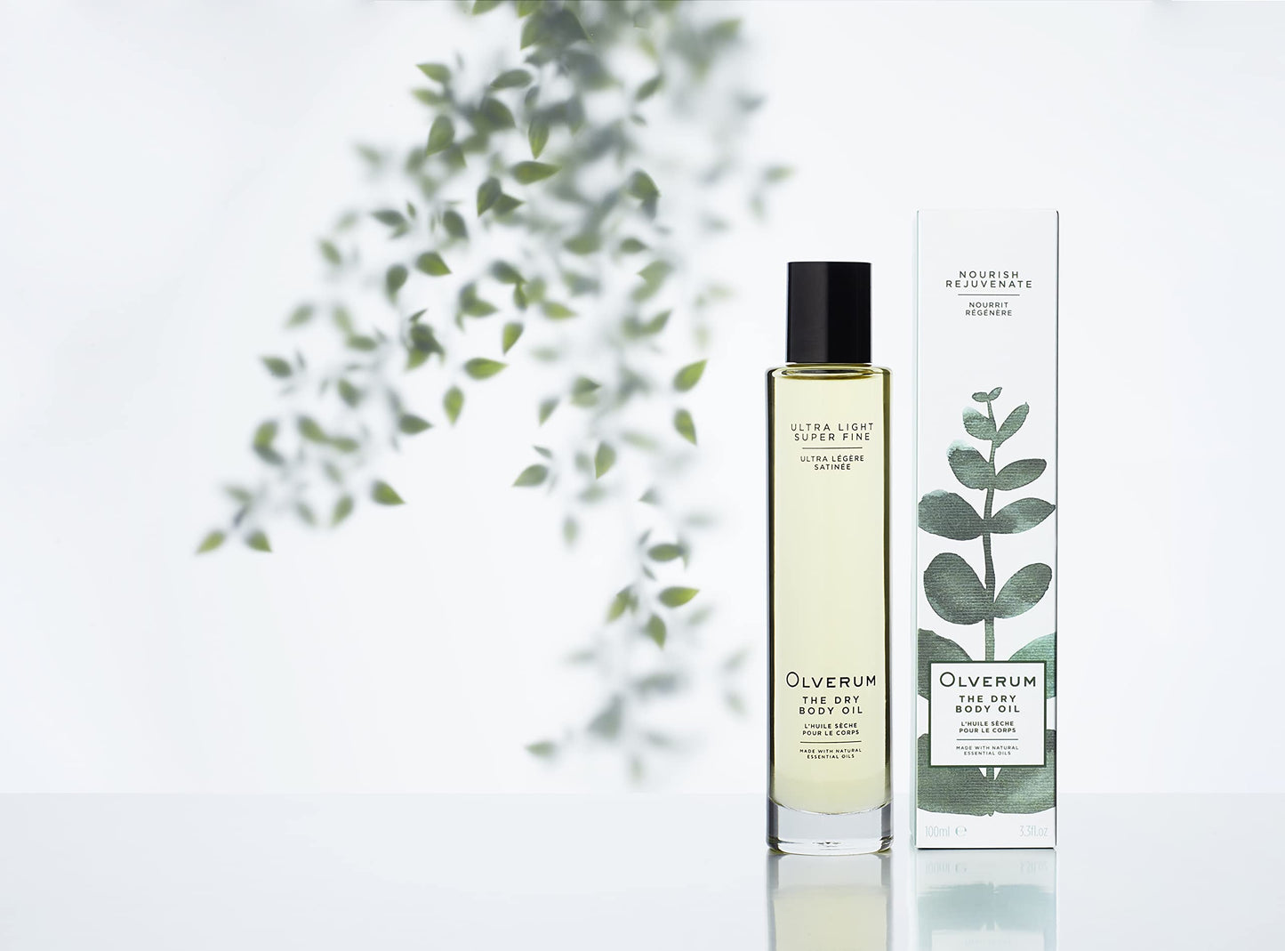 OLVERUM - Natural Dry Body Oil | Vegan, Cruelty-Free, Clean Beauty Fast-Absorbing Body Oil (3.3 fl oz | 100 ml)